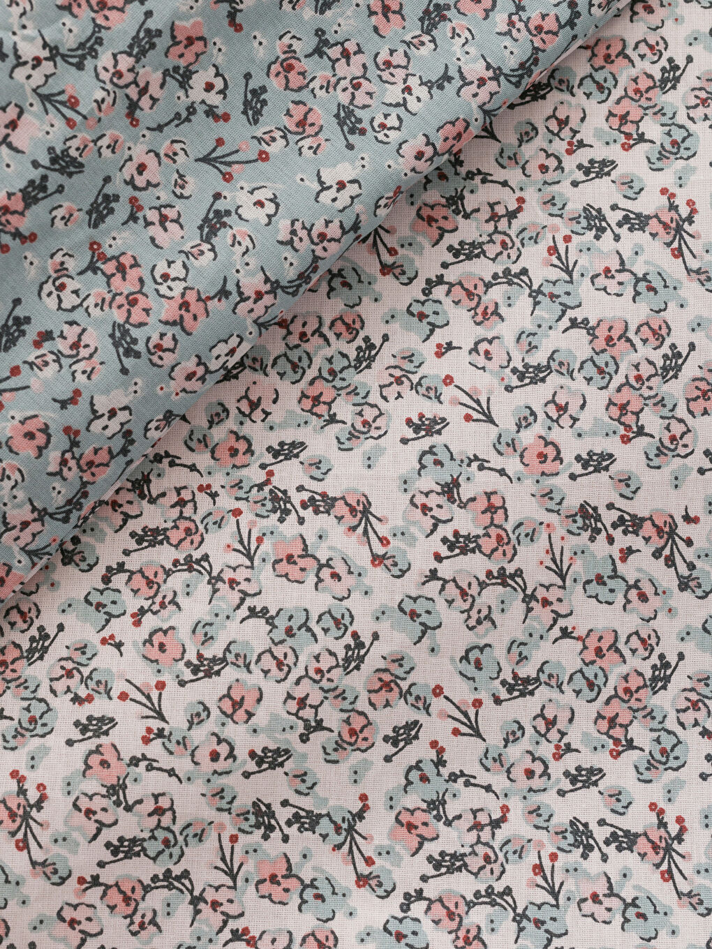 Floral Patterned Double Duvet Cover Set -S4HT42Z8-F9C