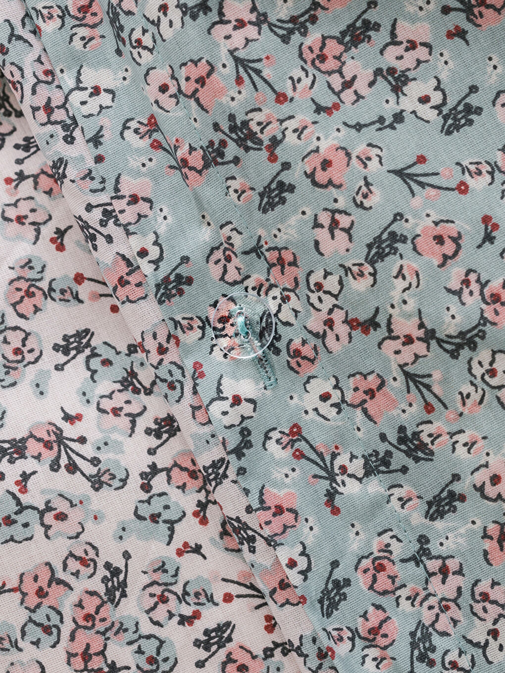 Floral Patterned Double Duvet Cover Set -S4HT42Z8-F9C