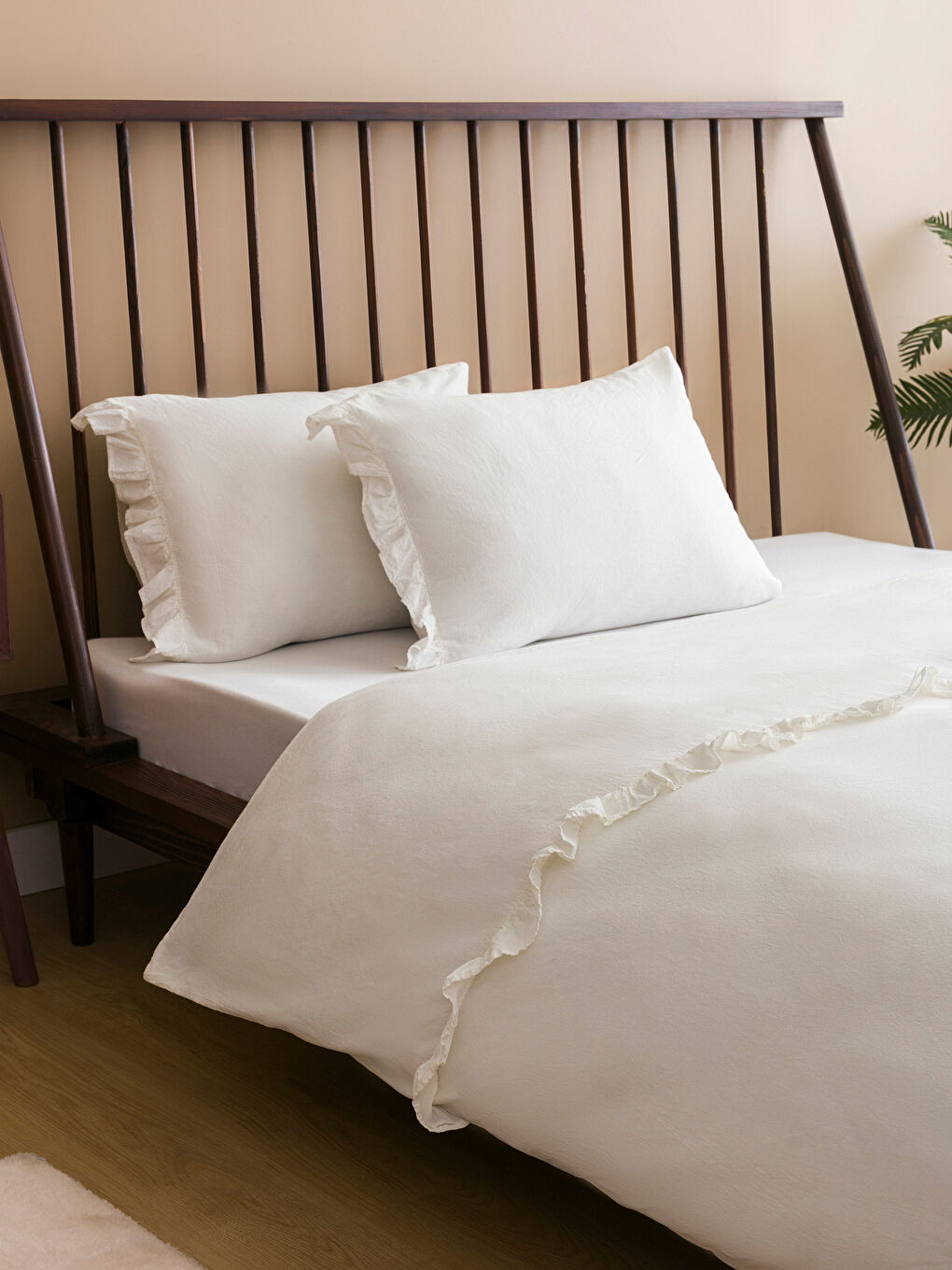 Plain Cotton Double Duvet Cover Set -S4HT46Z8-J5E