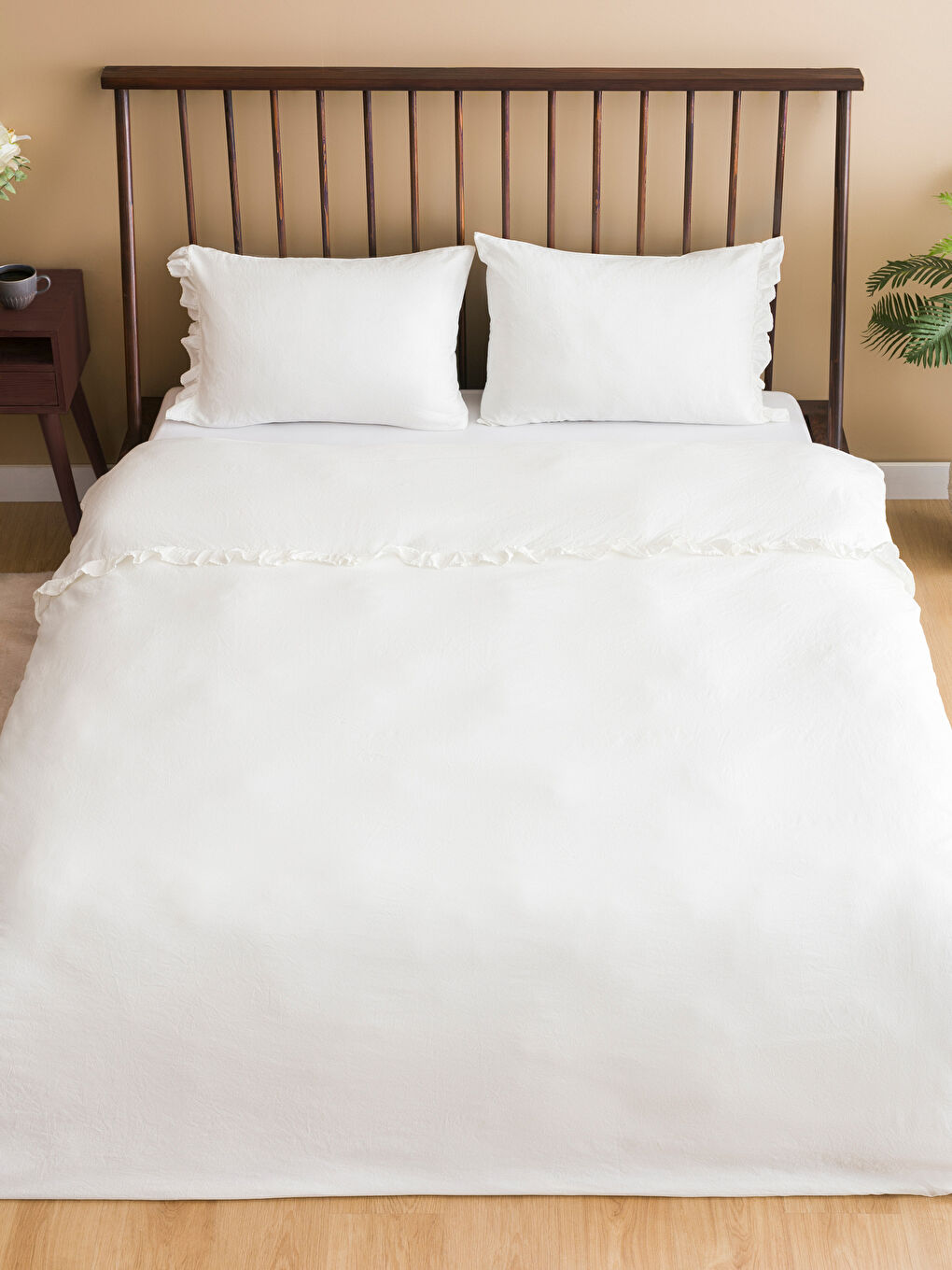 Plain Cotton Double Duvet Cover Set -S4HT46Z8-J5E