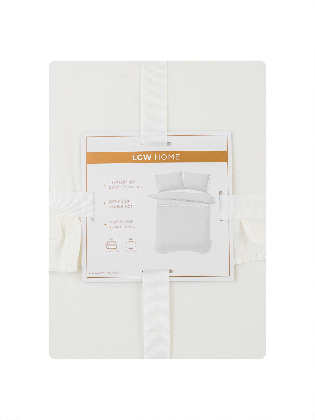 Plain Cotton Double Duvet Cover Set -S4HT46Z8-J5E