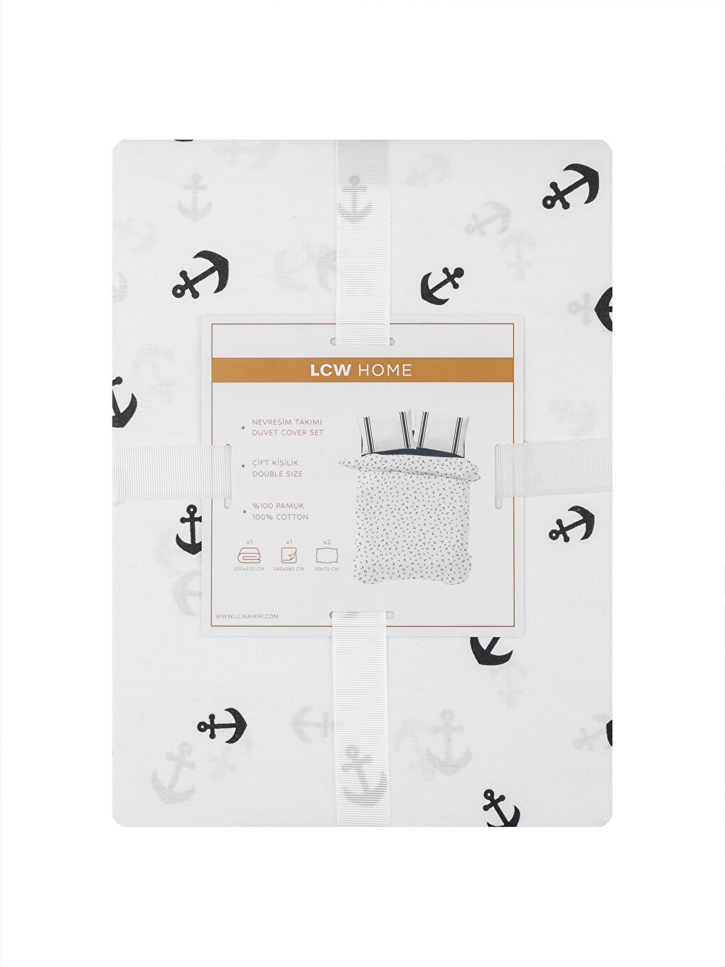 Karışık Pamuklu Baskılı Çift Kişilik Nevresim Takımı-7
