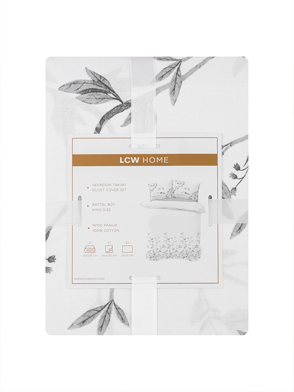 Karışık Pamuklu Baskılı Çift Kişilik Nevresim Takımı-7