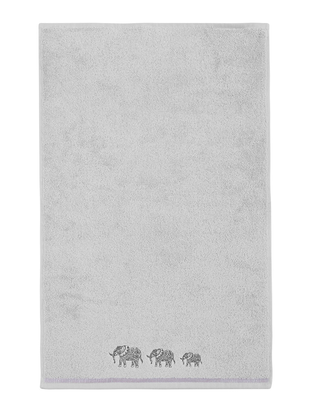 Gri Fil Nakışlı Yüz Havlusu 50x80 cm-4