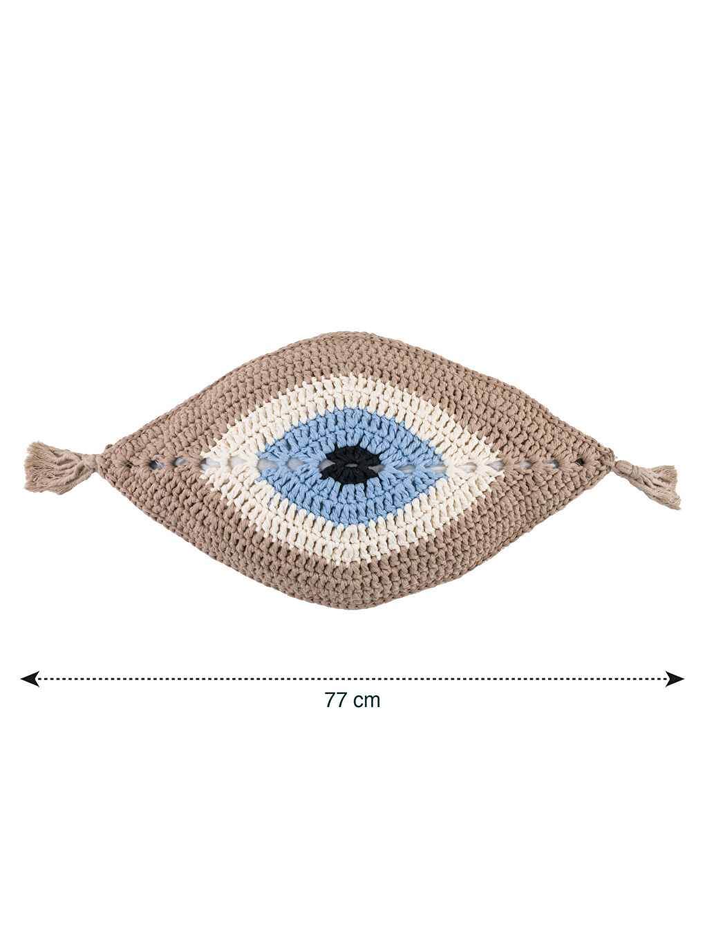 Eye Embroidered Filled Cushion -S4I577Z8-HEG