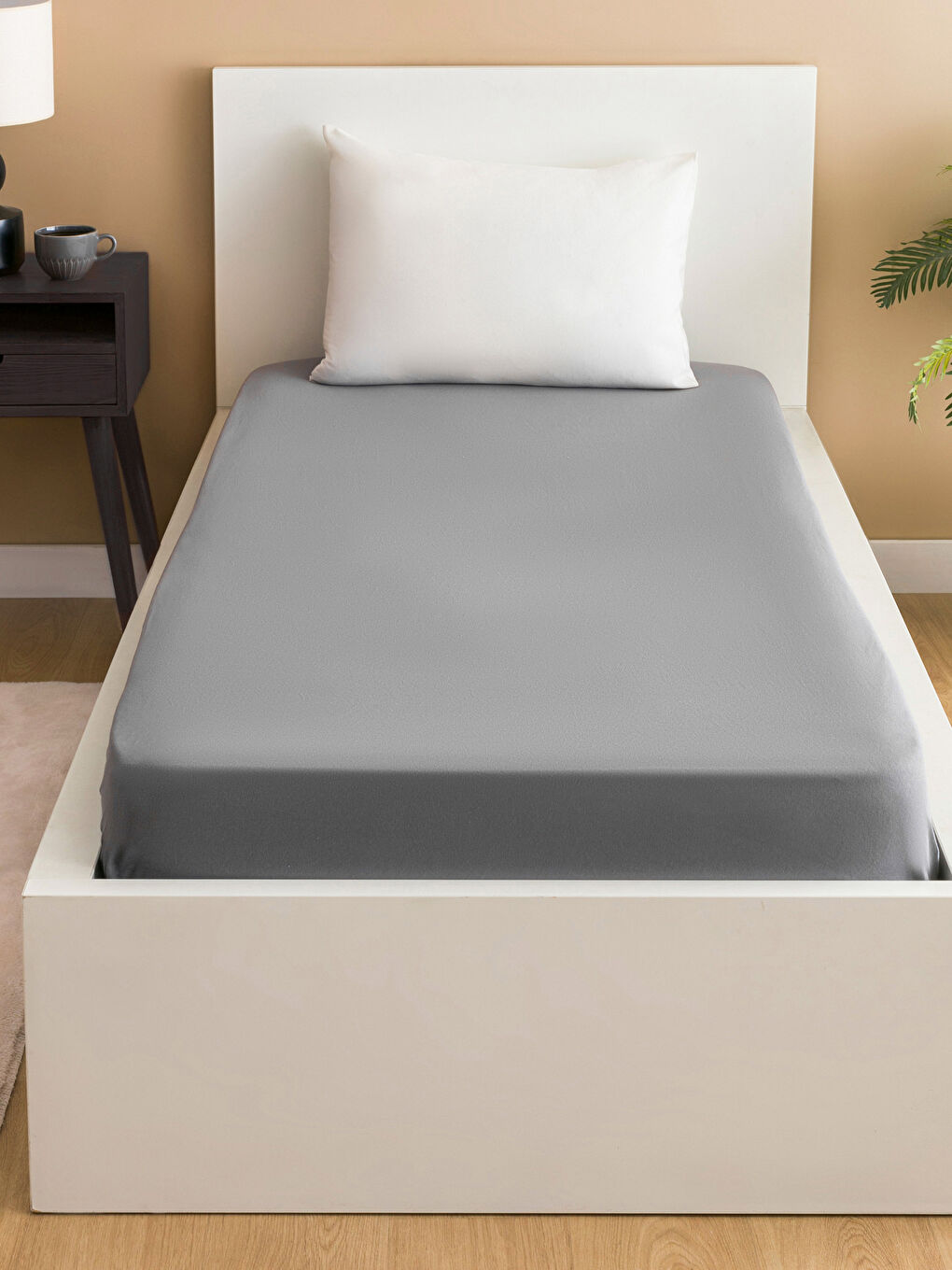 Plain Fitted Single Bed Sheet 100x200x30 cm