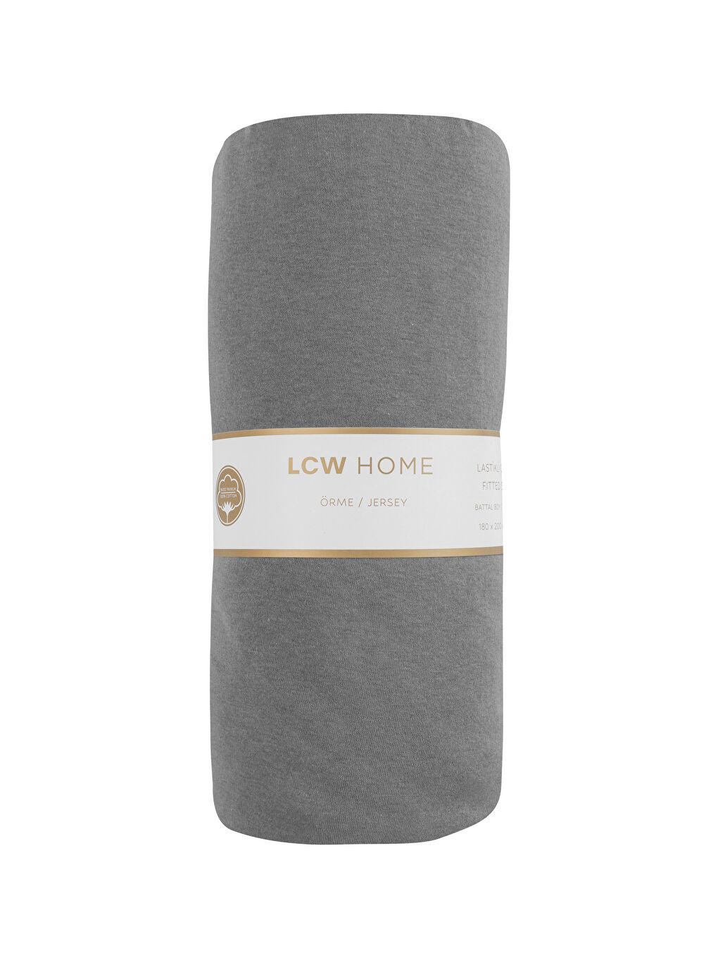 Gri Çift Kişilik Lastikli Battal Boy Çarşaf 180x200x30-4