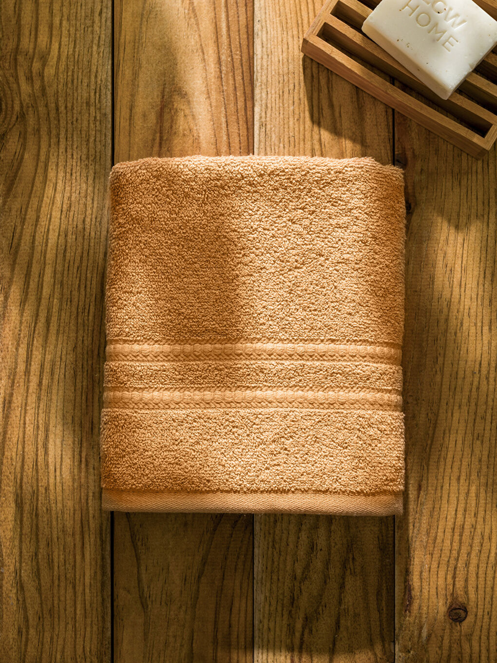 Kahverengi Pamuklu Yüz Havlusu 50x80 cm-2