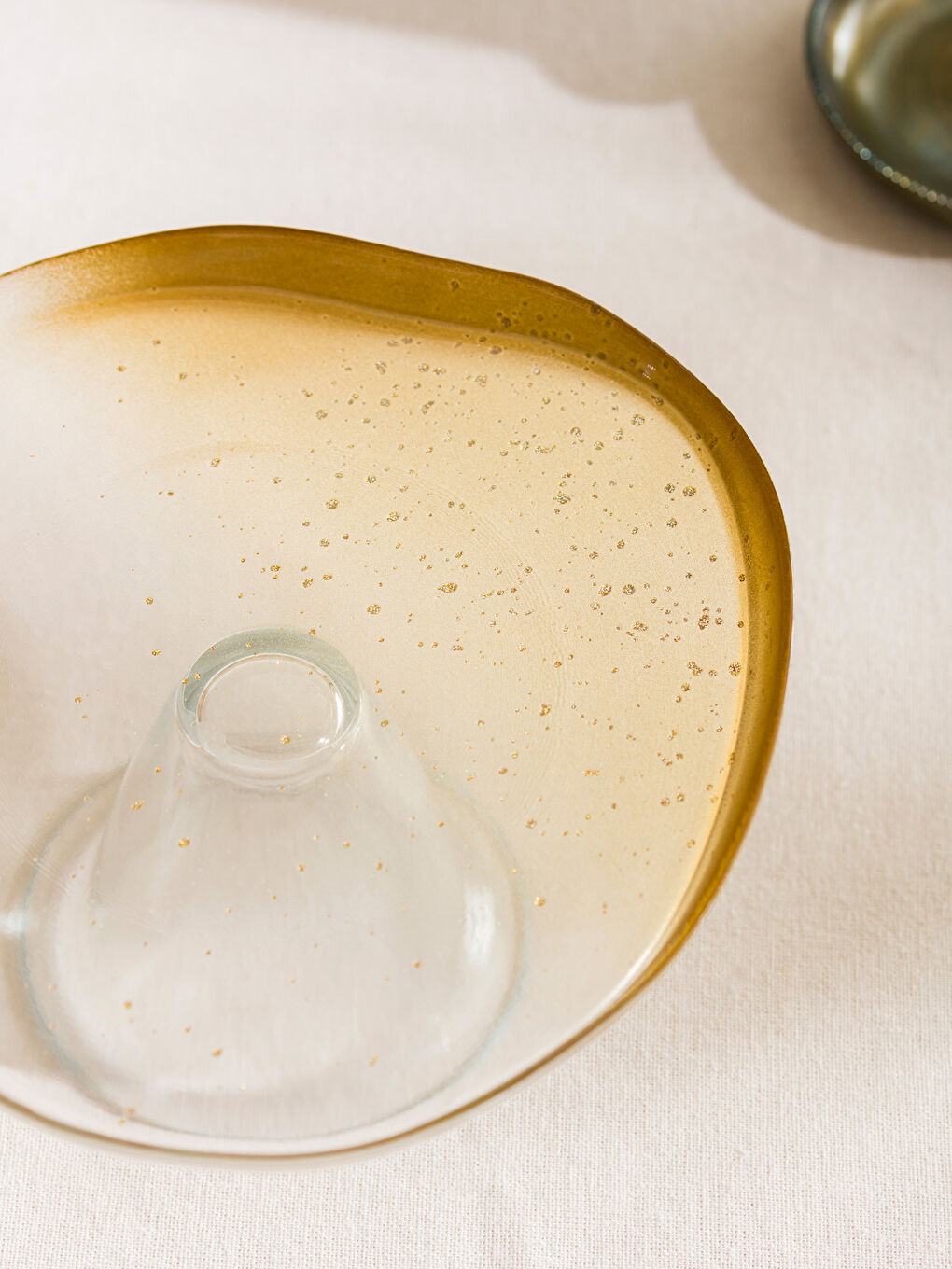 Renksiz Ayaklı Cam Sunumluk 21 cm-3