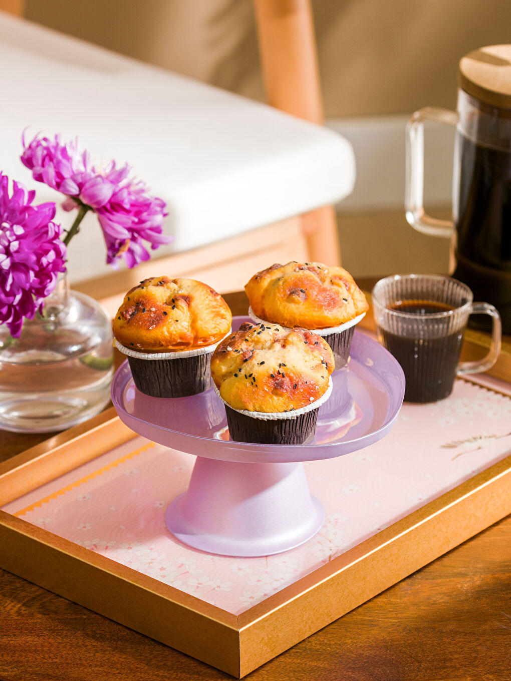 Renksiz Ayaklı Cam Sunumluk 18 cm