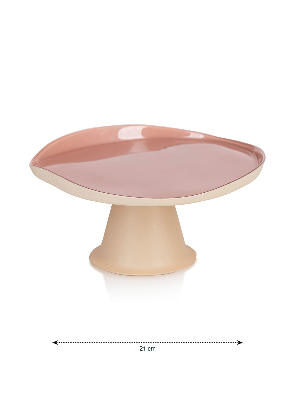 Karışık Ayaklı Cam Sunumluk 21 cm-3