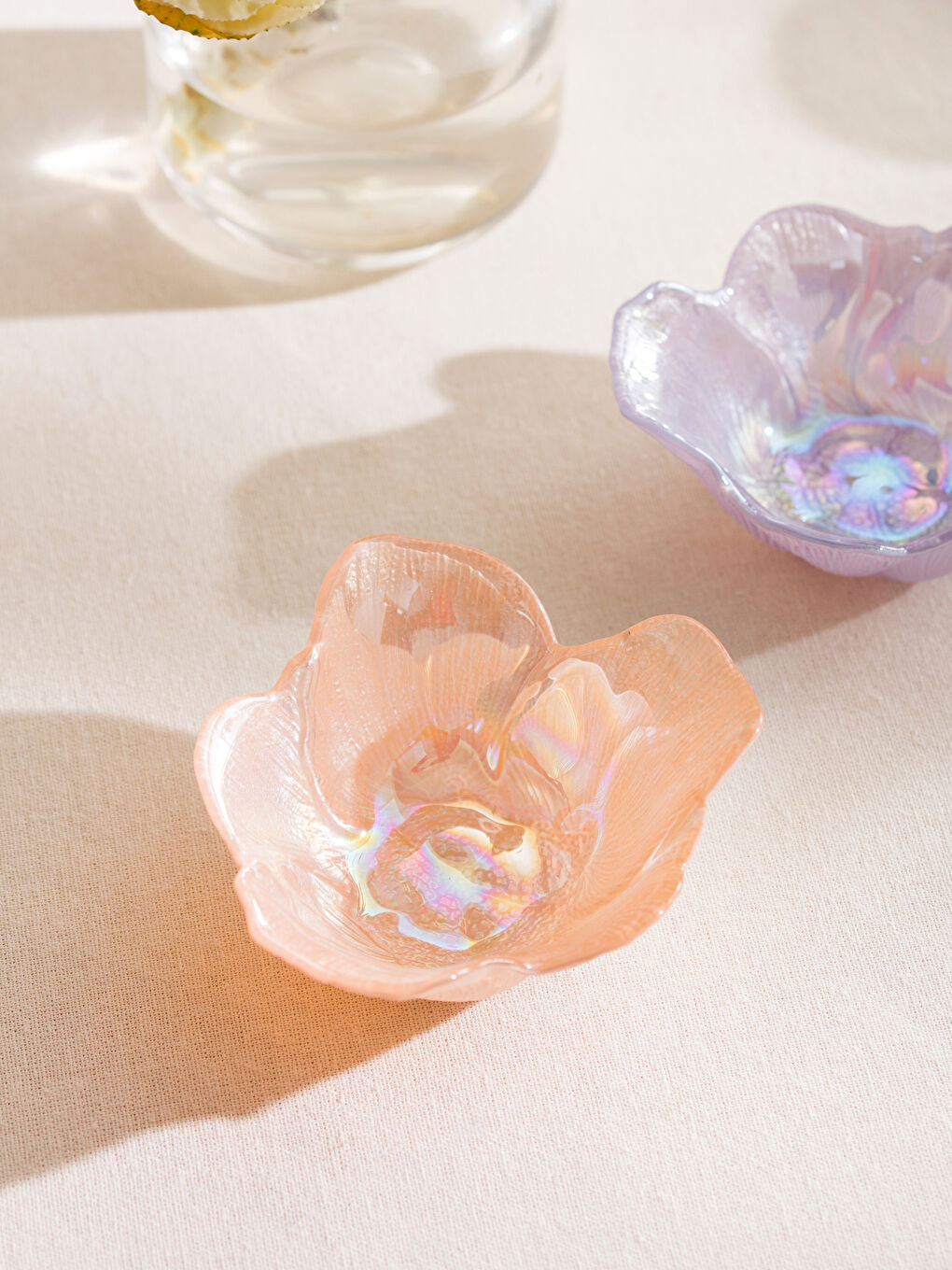 Pembe Çiçek Figürlü Çerezlik 2'li 11 cm-2