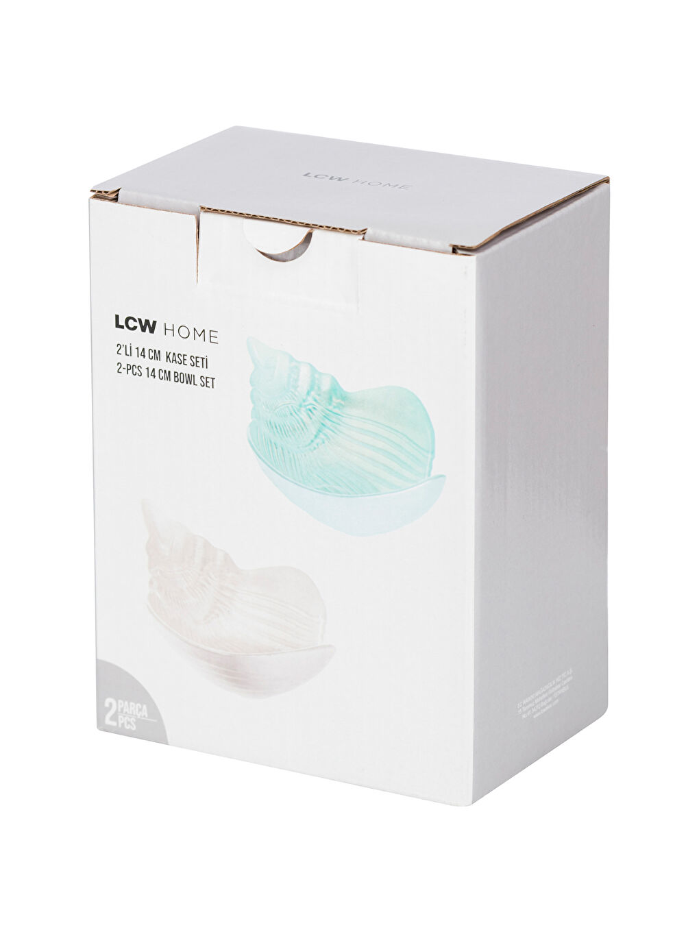 Oyster-Shaped Glass Snack Bowl 2 Pack-3