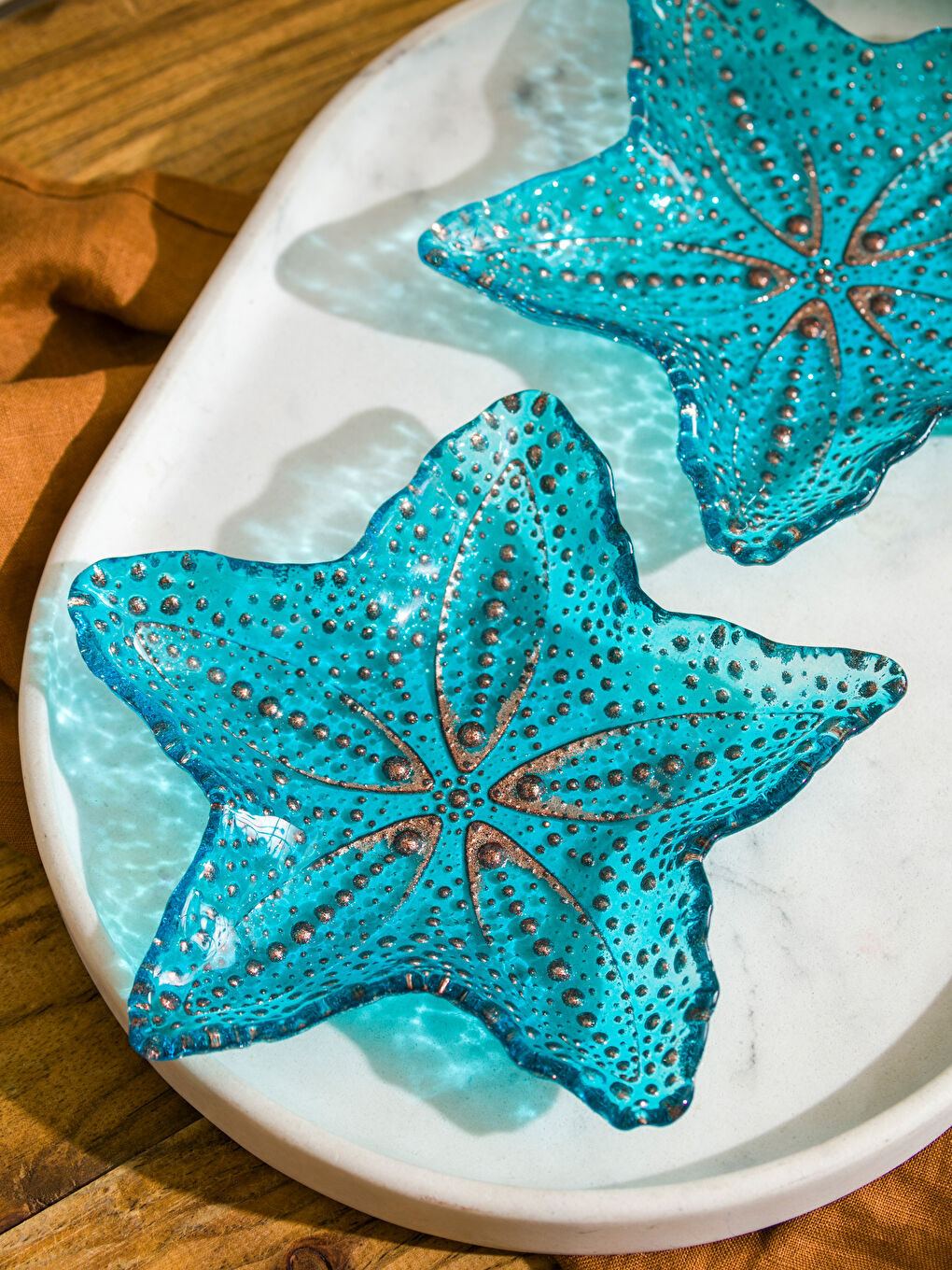 Mavi Deniz Yıldızı Figürlü Çerezlik 2'li-1
