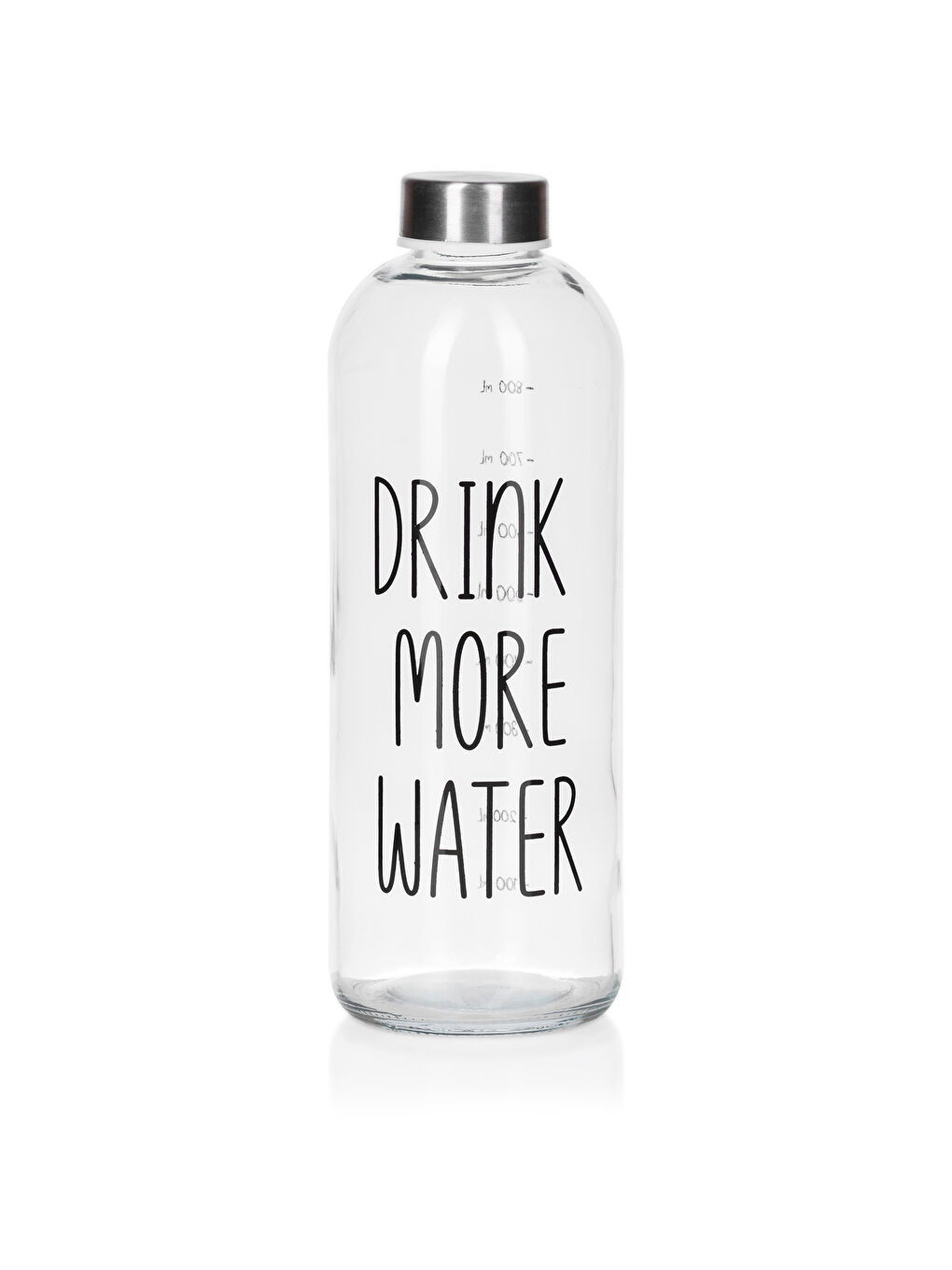 Siyah Baskılı Cam Matara 1 Lt-4