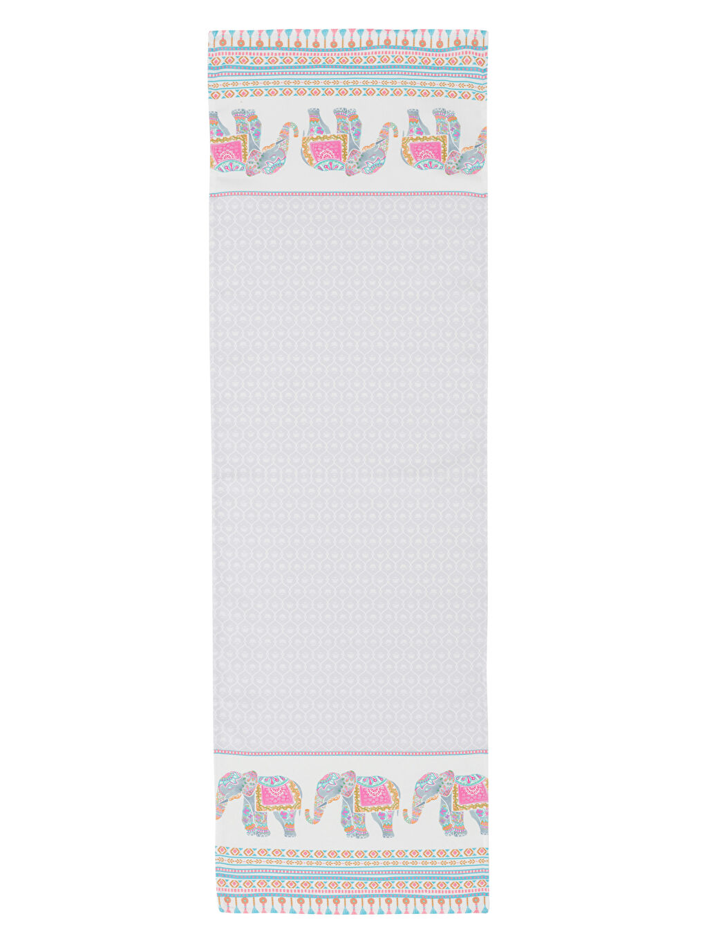 Karışık Fil Baskılı Runner 45x150 cm-4