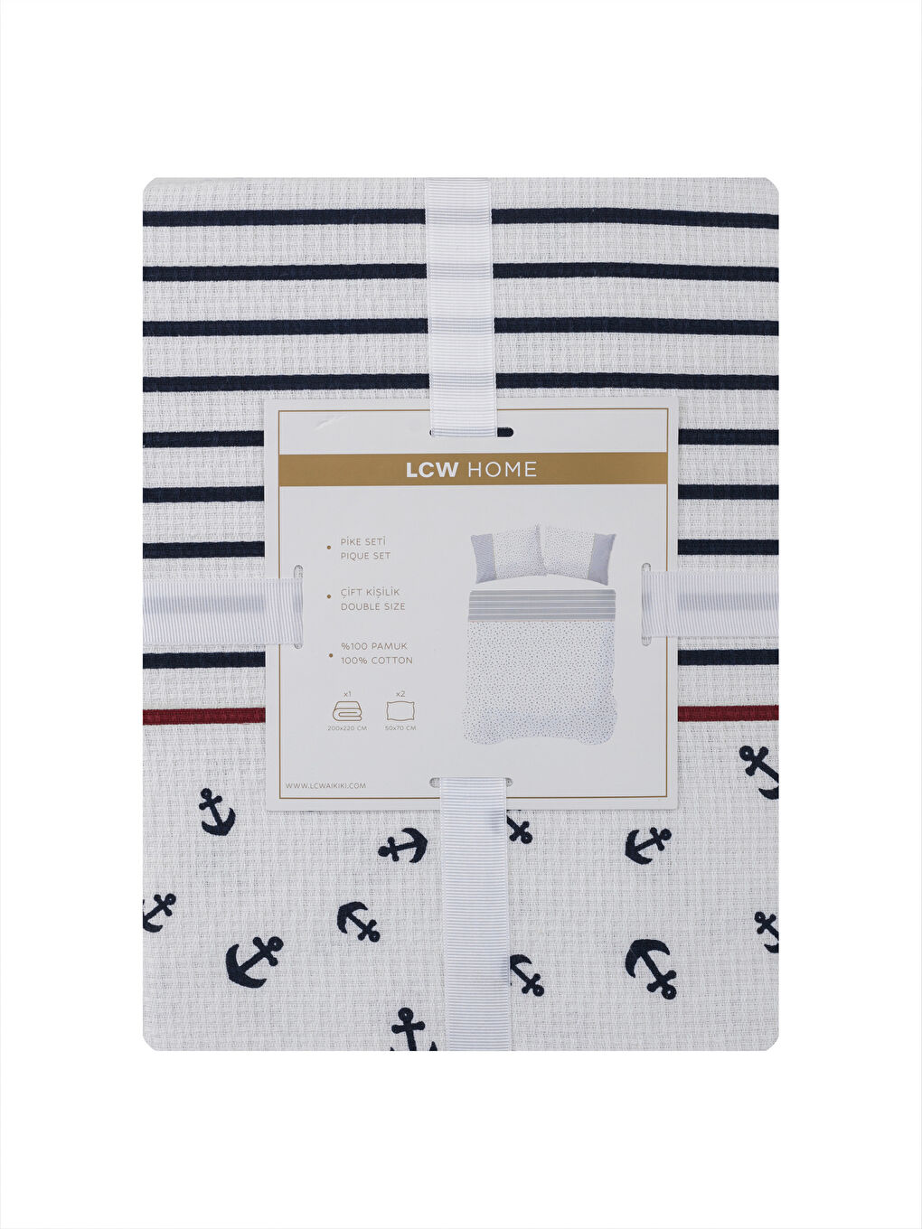 Karışık Baskılı Çift Kişilik Pike Seti-6