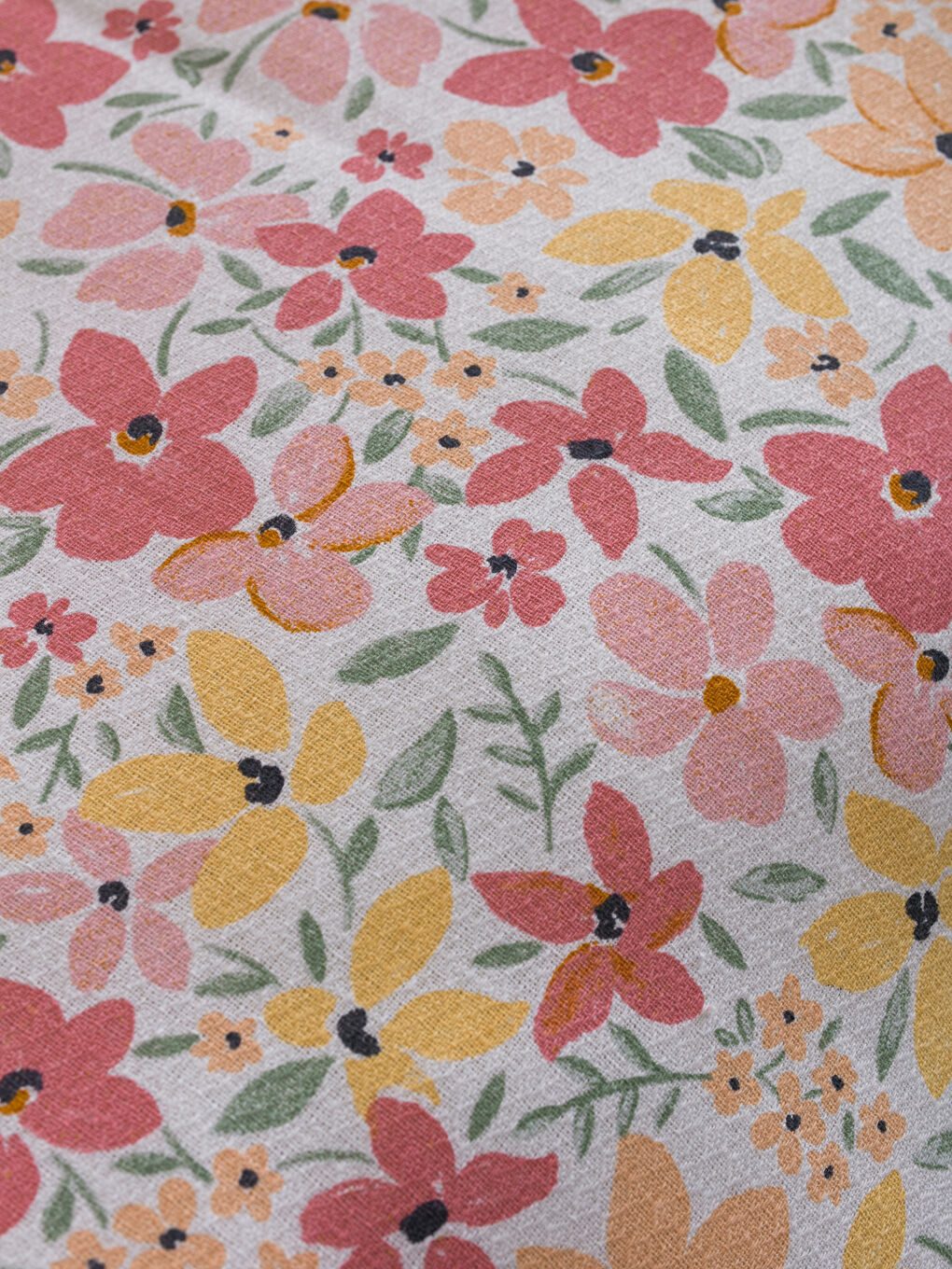 Karışık Çiçek Desenli Çift Kişilik Pike Seti-5