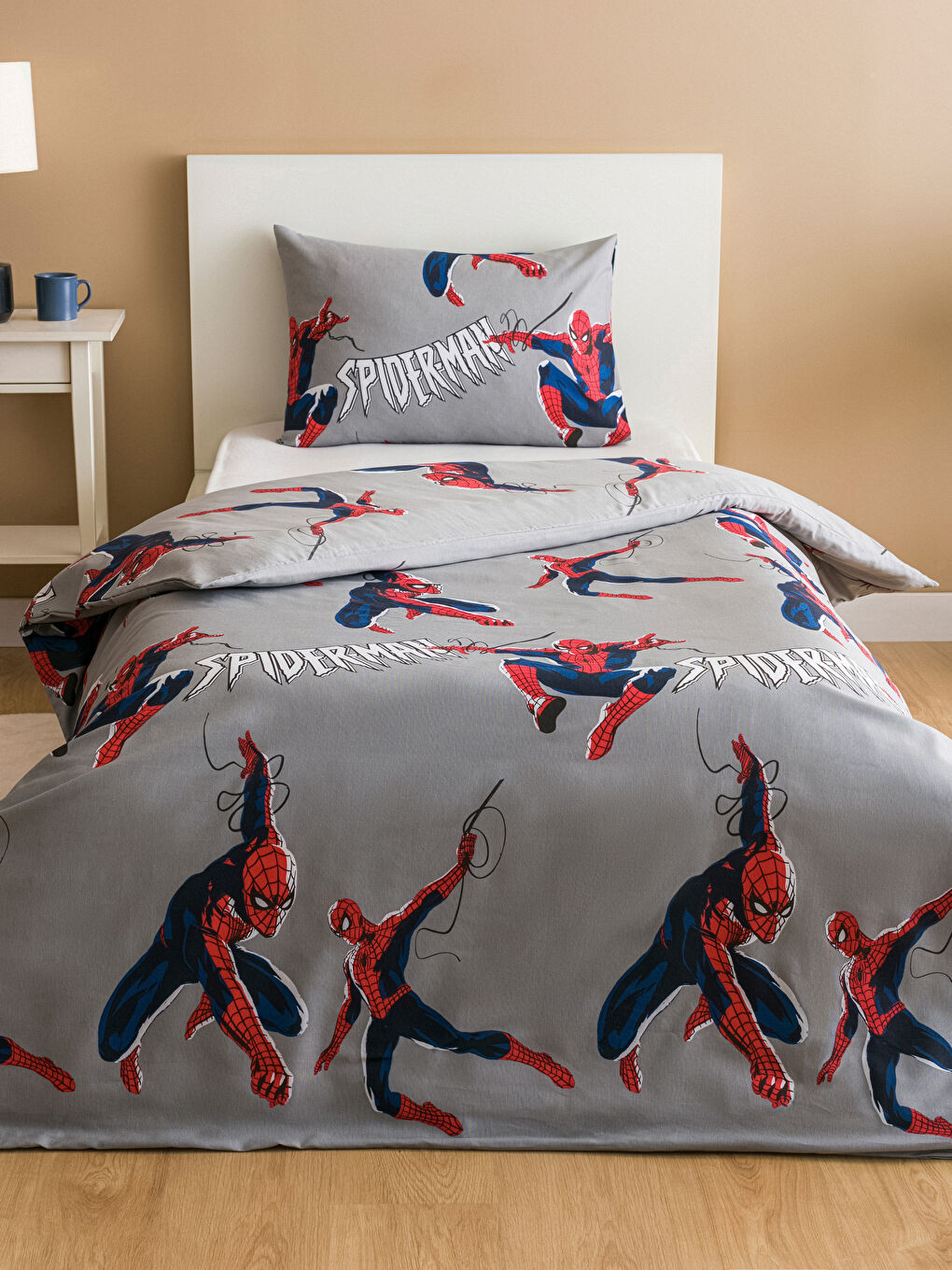 LCW HOME Karişik Spiderman Baskılı Tek Kişilik Çocuk Nevresim Seti