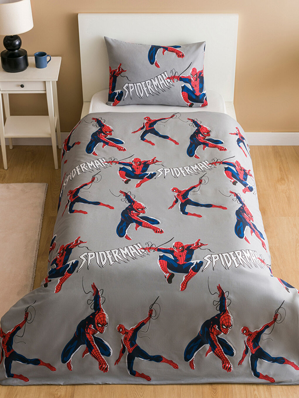 LCW HOME Karişik Spiderman Baskılı Tek Kişilik Çocuk Nevresim Seti - 1