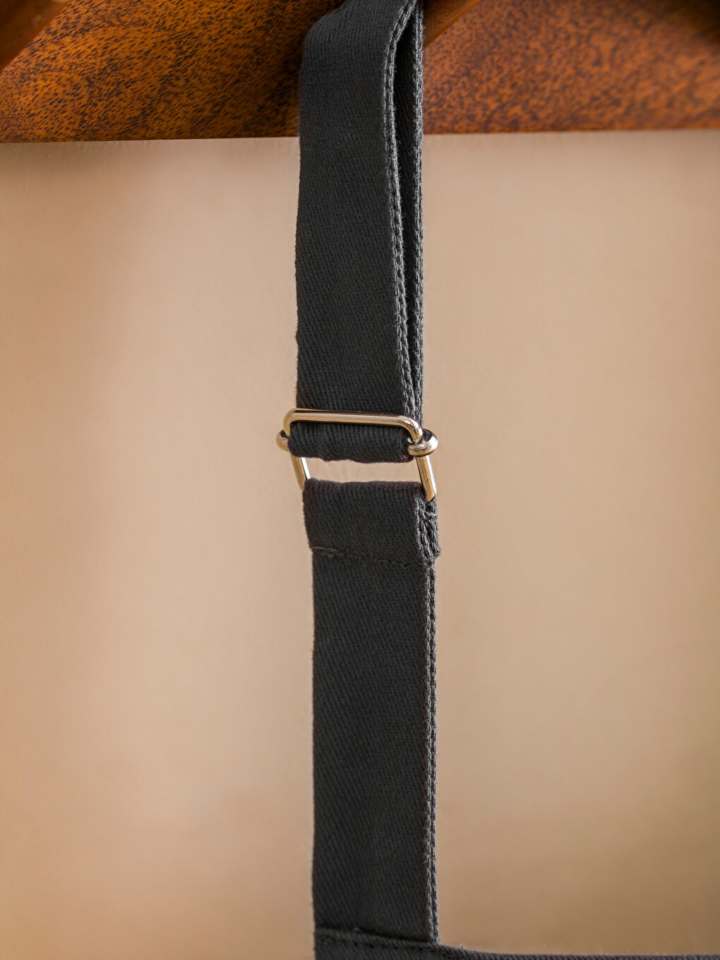 Antrasit Düz Pamuklu Mutfak Önlüğü-1