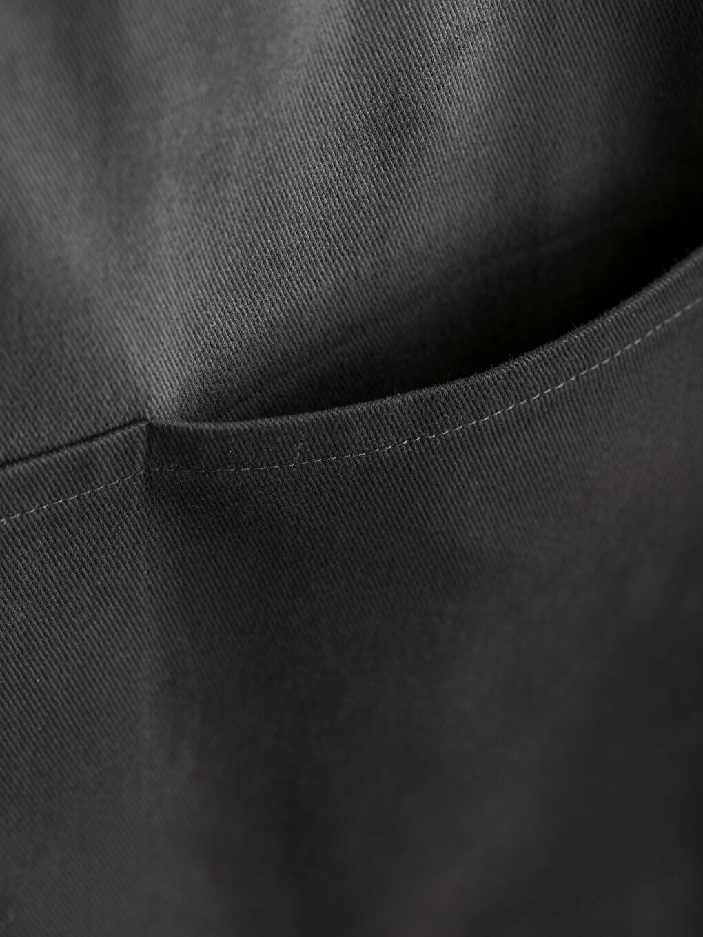 Antrasit Düz Pamuklu Mutfak Önlüğü-2