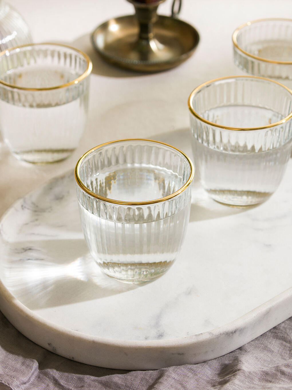 Renksiz Desenli Cam Bardak 4'lü 280 ml-2