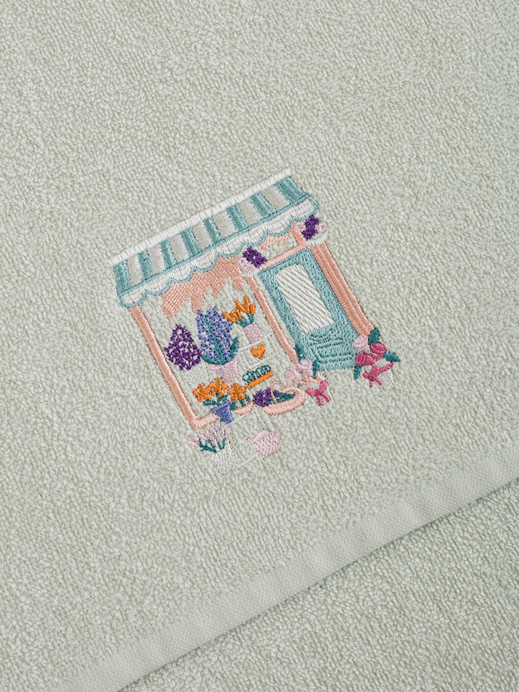 Embroidered Face Towel 50x80 Cm -S4JE38Z8-FLL