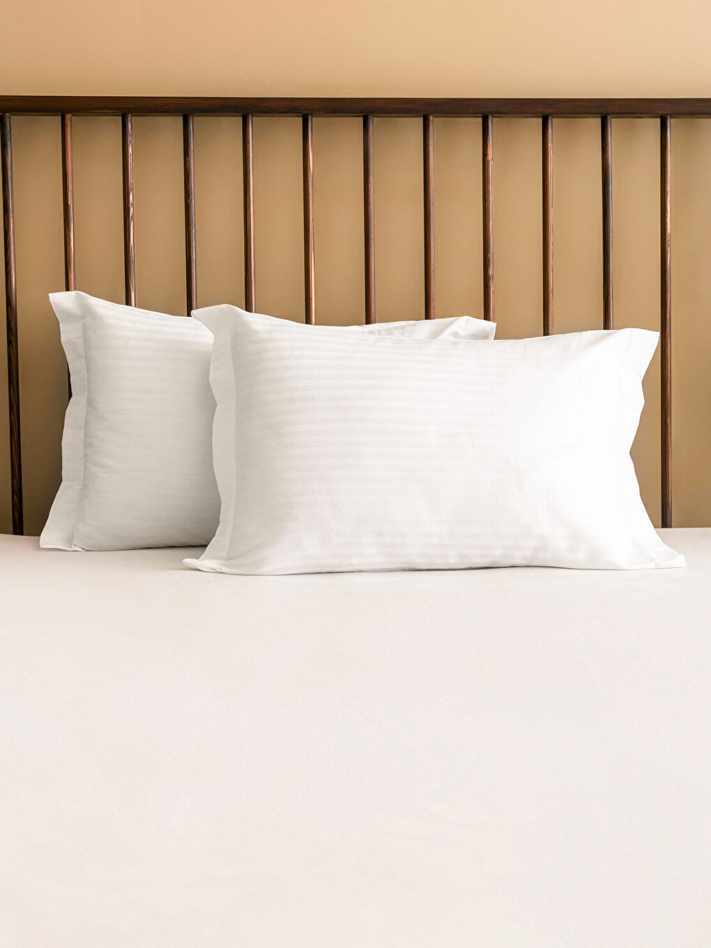 Beyaz Pamuk Yastık Kılıfı 2'li 50x70 cm-1