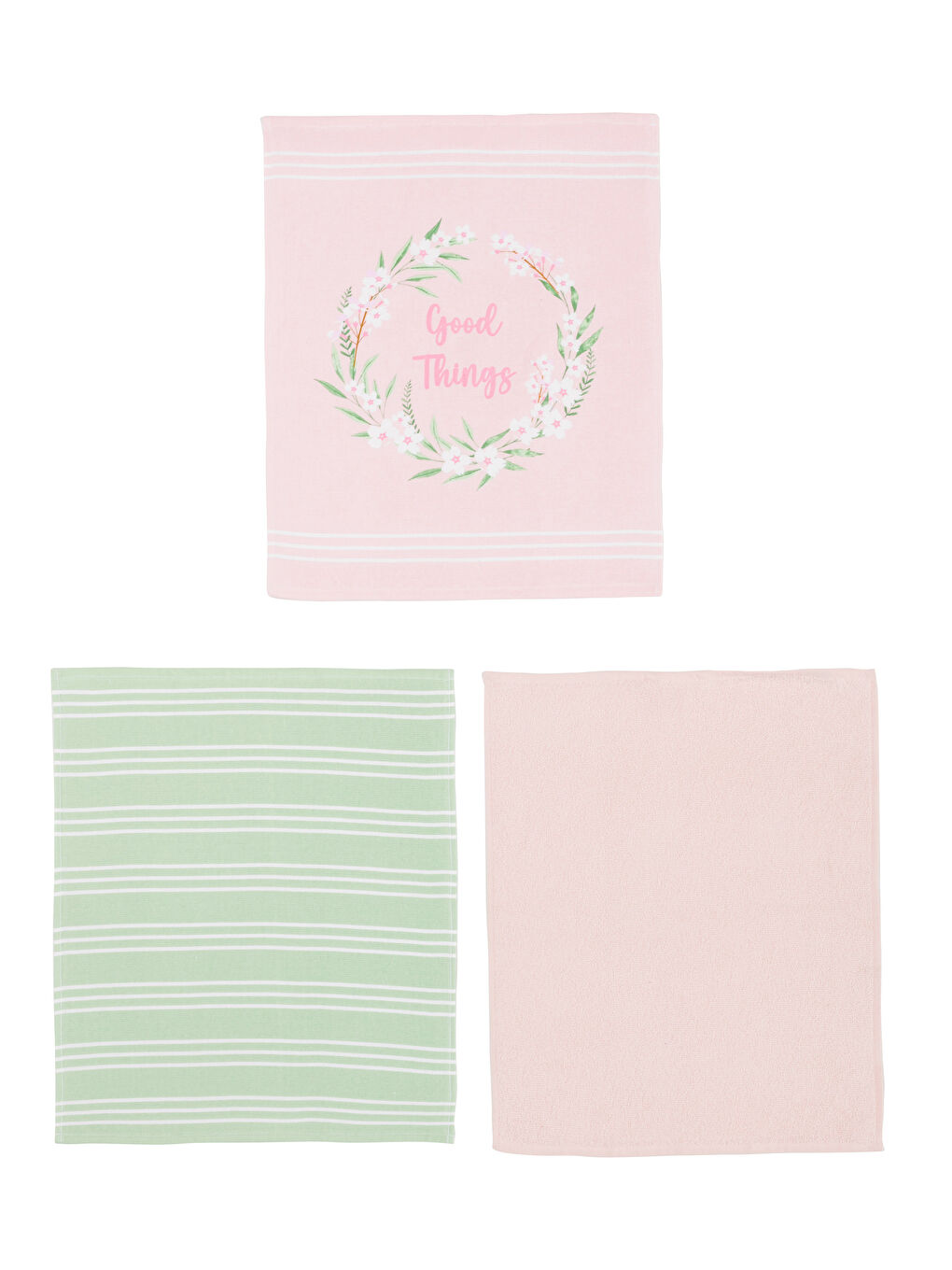 Karışık Desenli Kurulama Bezi 3'lü 40x50 cm-5