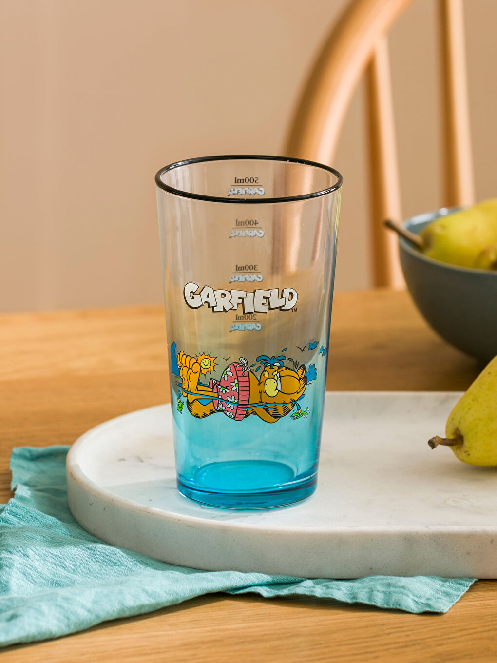 Karışık Garfield Baskılı Cam Bardak 570 ml-2