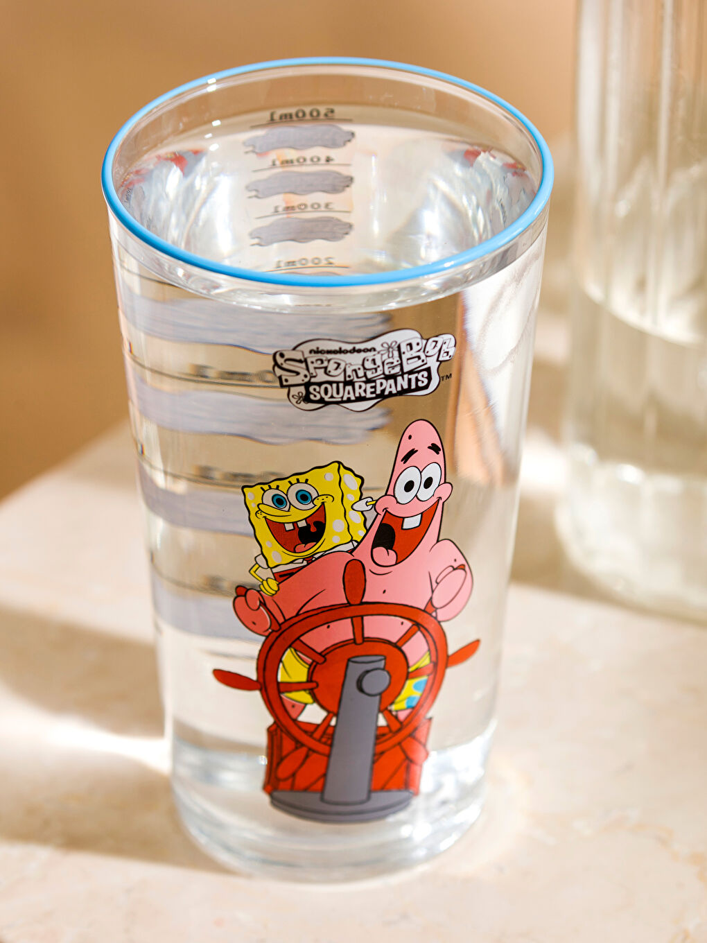 LCW HOME SpongeBob Printed Glass Cup 570 ml -S4JG18Z8-F9C