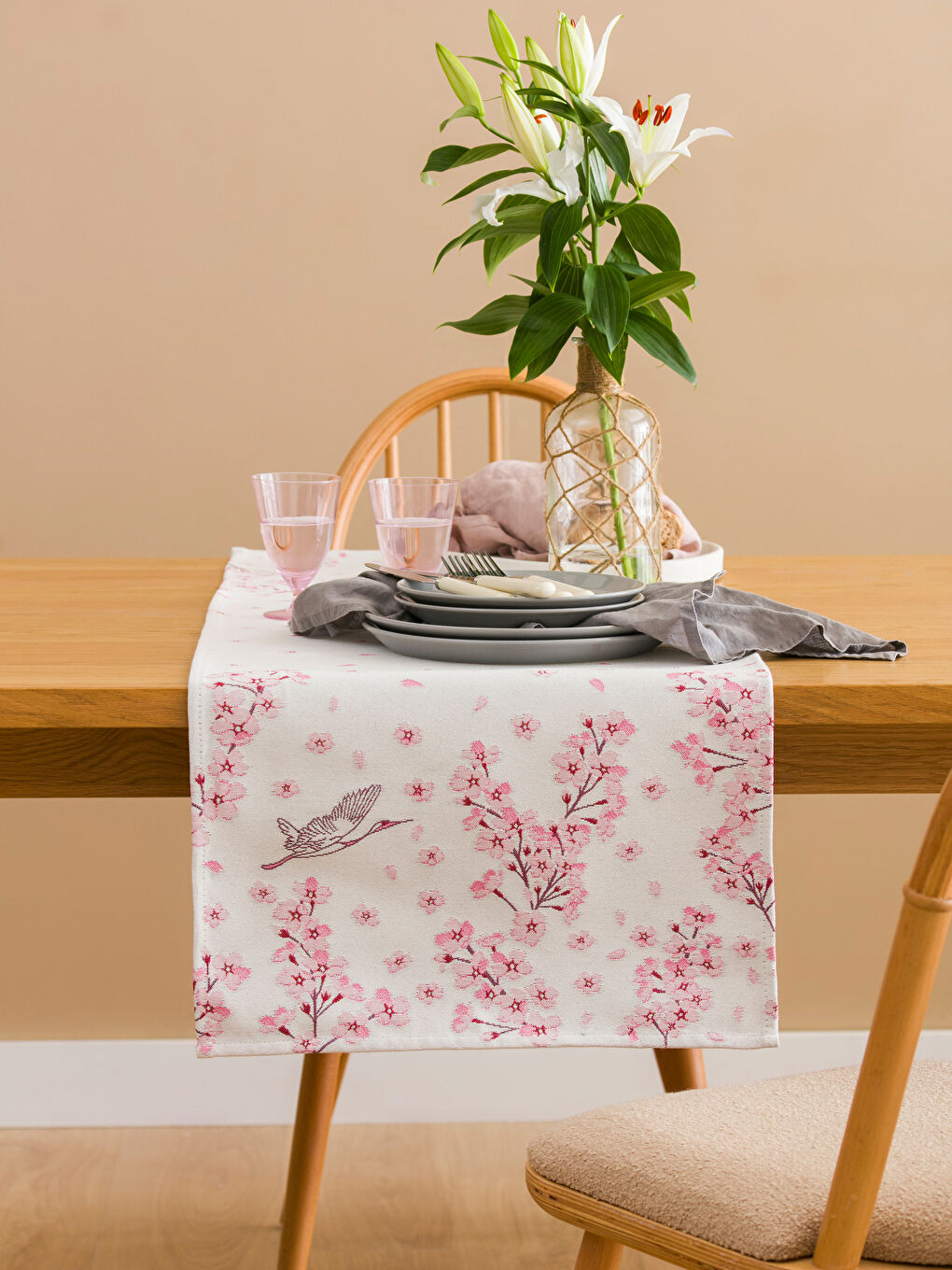 Figured Table Runner 45x120 Cm -S4JG37Z8-F9C