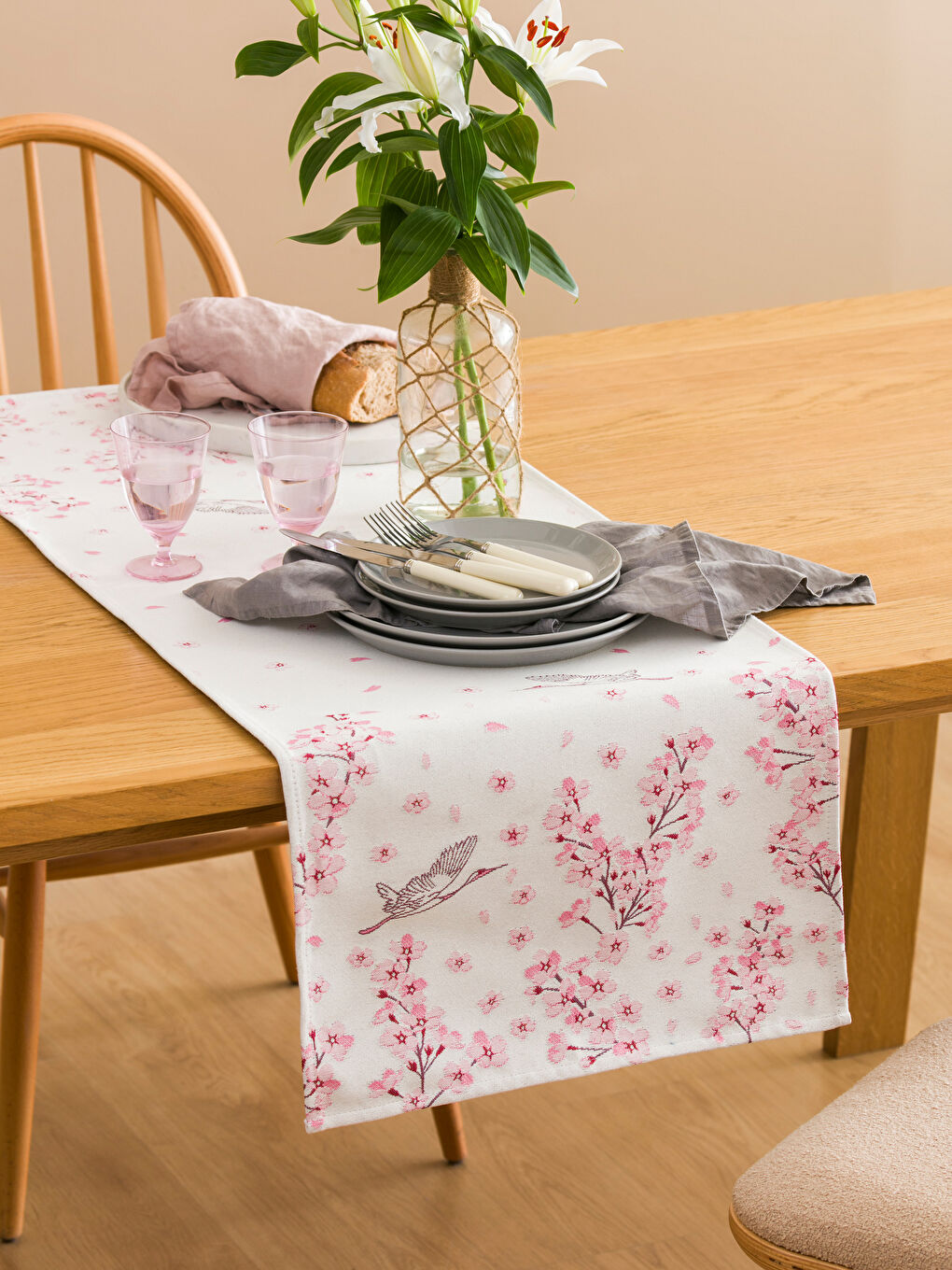 Figured Table Runner 45x120 Cm -S4JG37Z8-F9C