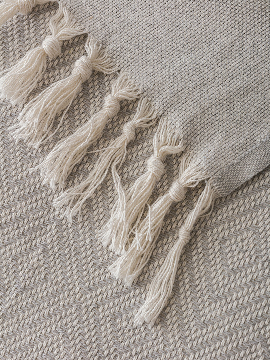 Gri Desenli Çift Kişilik Pike 180x230 cm-3