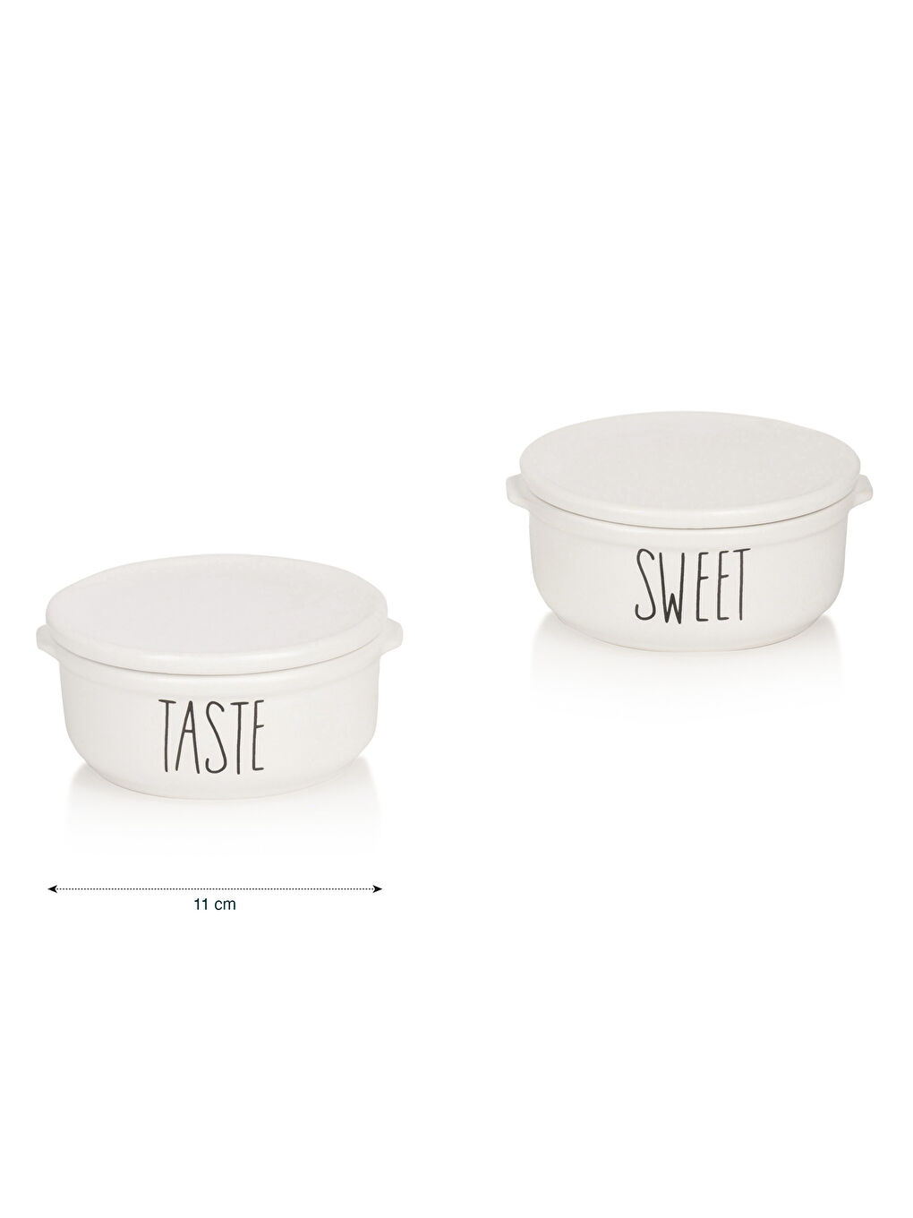 LCW HOME Printed Ceramic Food Storage Container Set 2 Pack -S4JK70Z8-LQJ