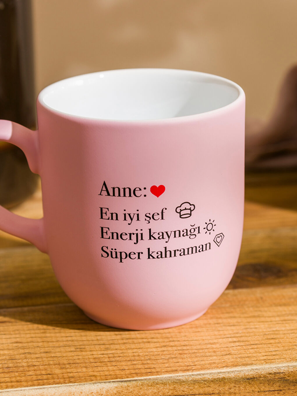 LCW HOME Pembe Baskılı Seramik Kupa 365 ml - 2