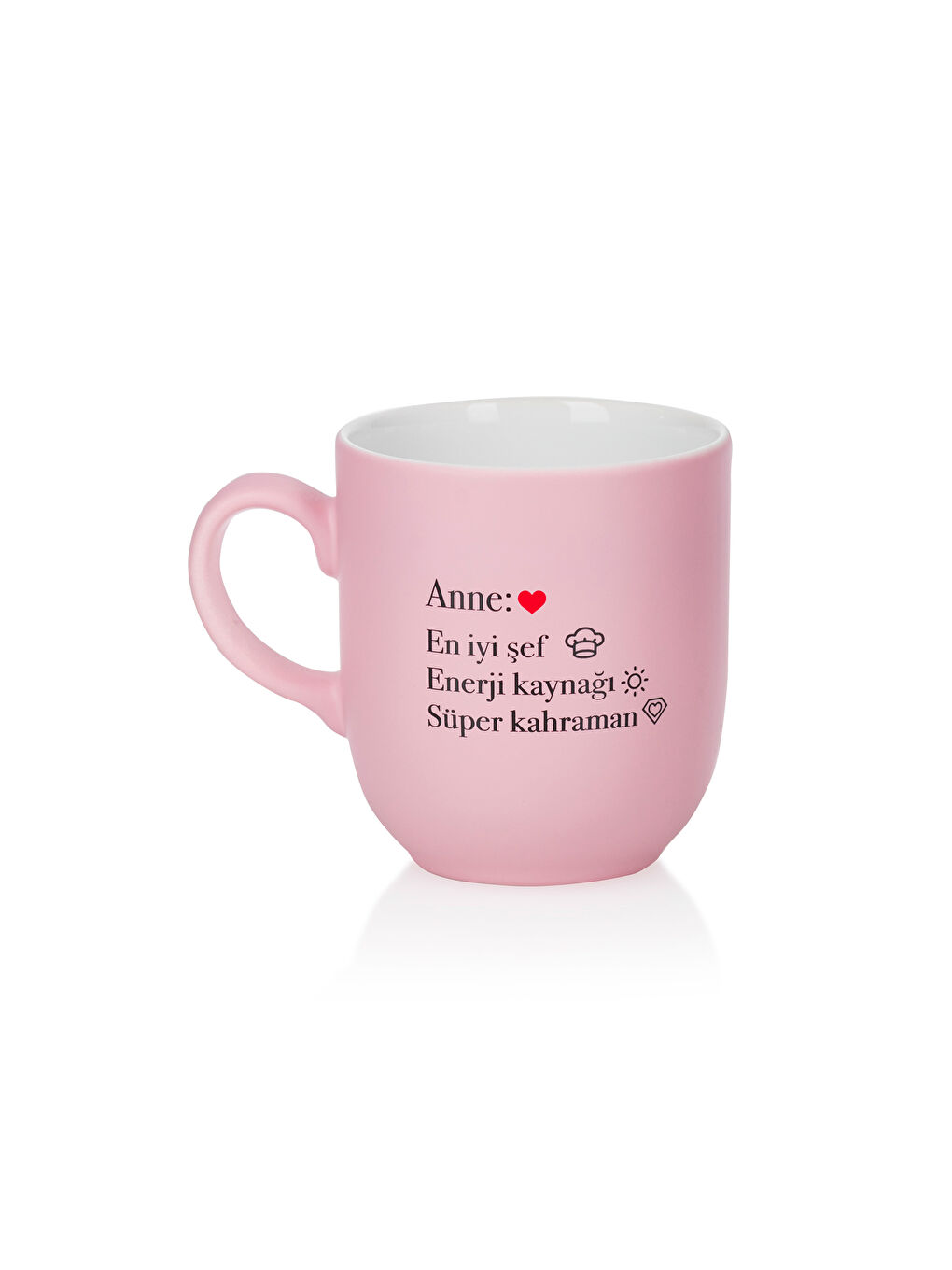 LCW HOME Pembe Baskılı Seramik Kupa 365 ml - 4