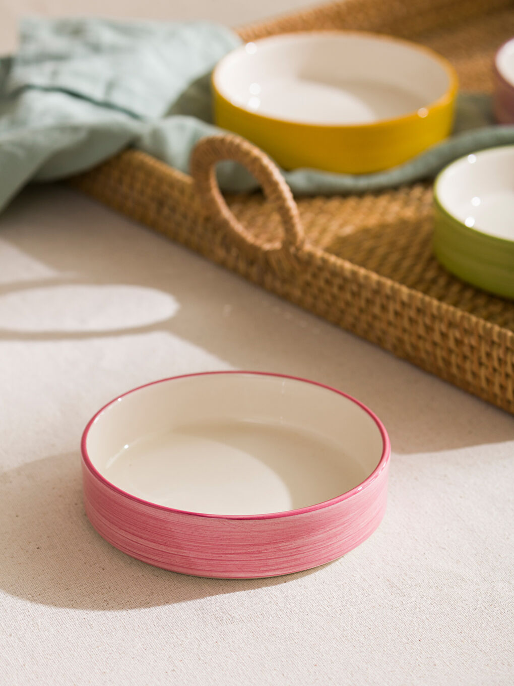 LCW HOME Plain Ceramic Bowl Set of 4 13 cm -S4JU36Z8-F9C