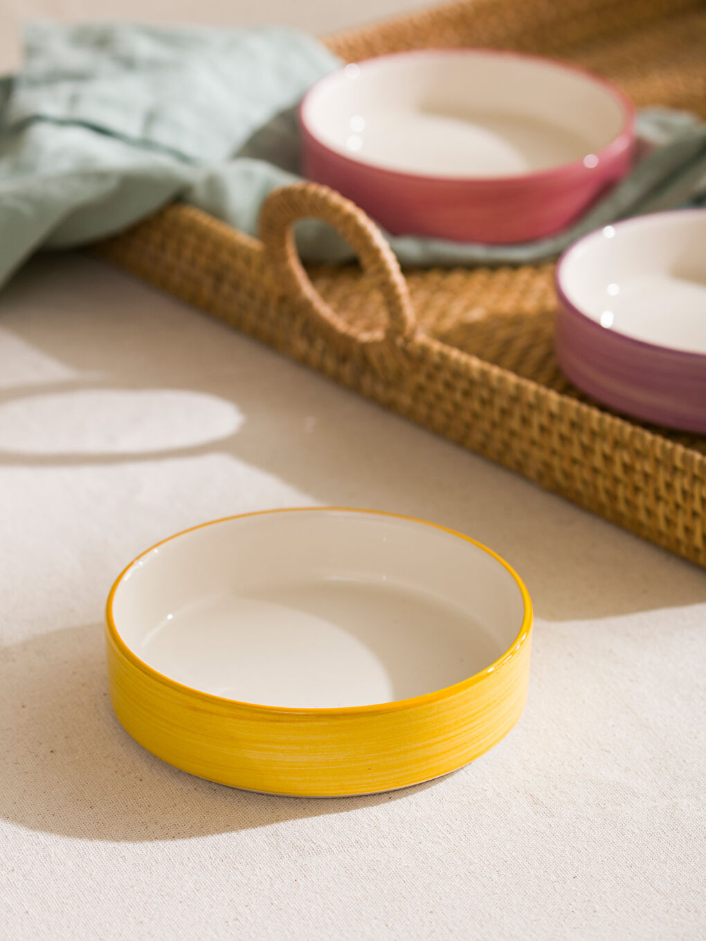 Plain Ceramic Bowl Set of 4 13 cm-4