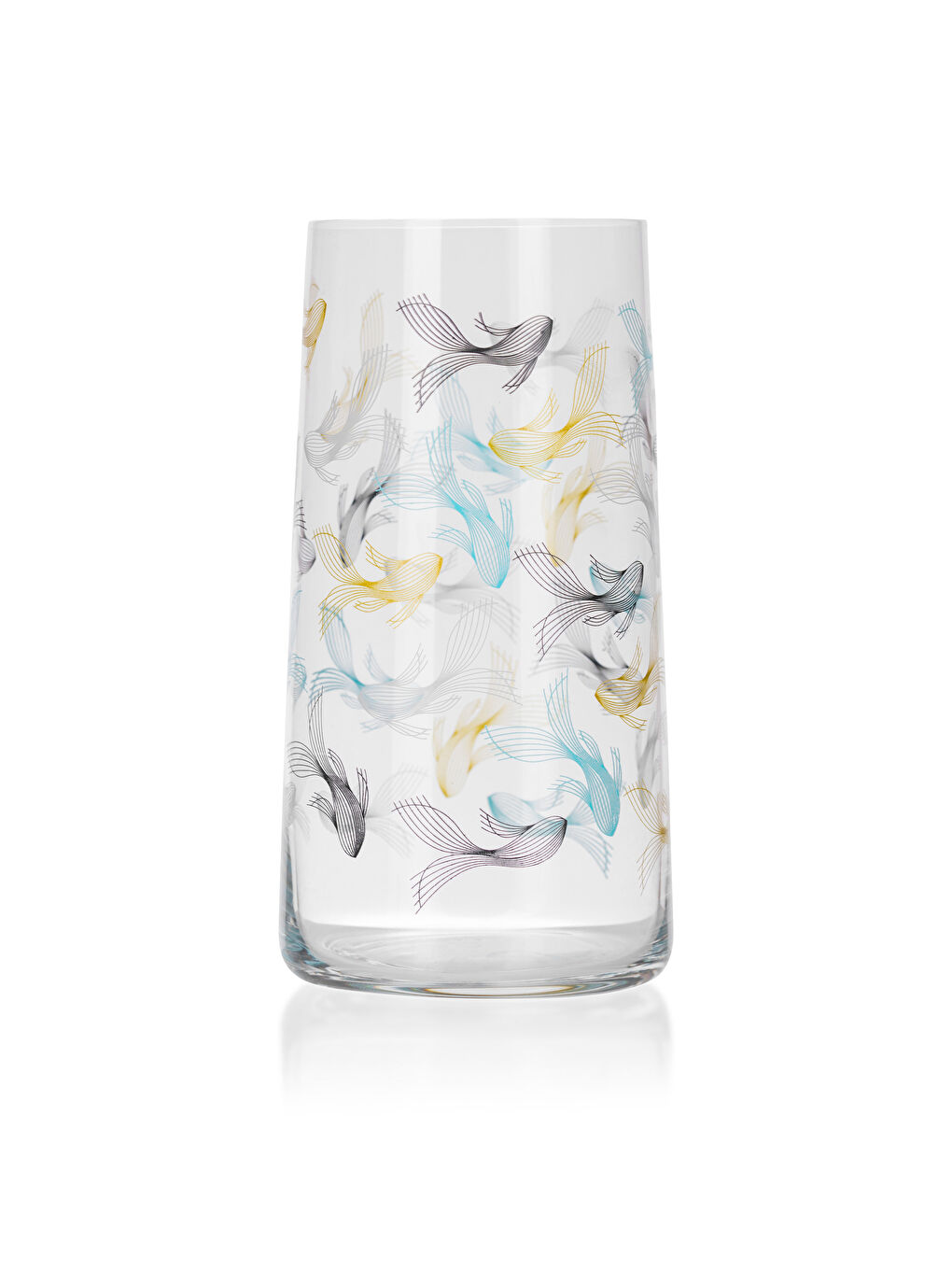 Karışık Balık Baskılı Cam Bardak 540 Ml 2'li-4