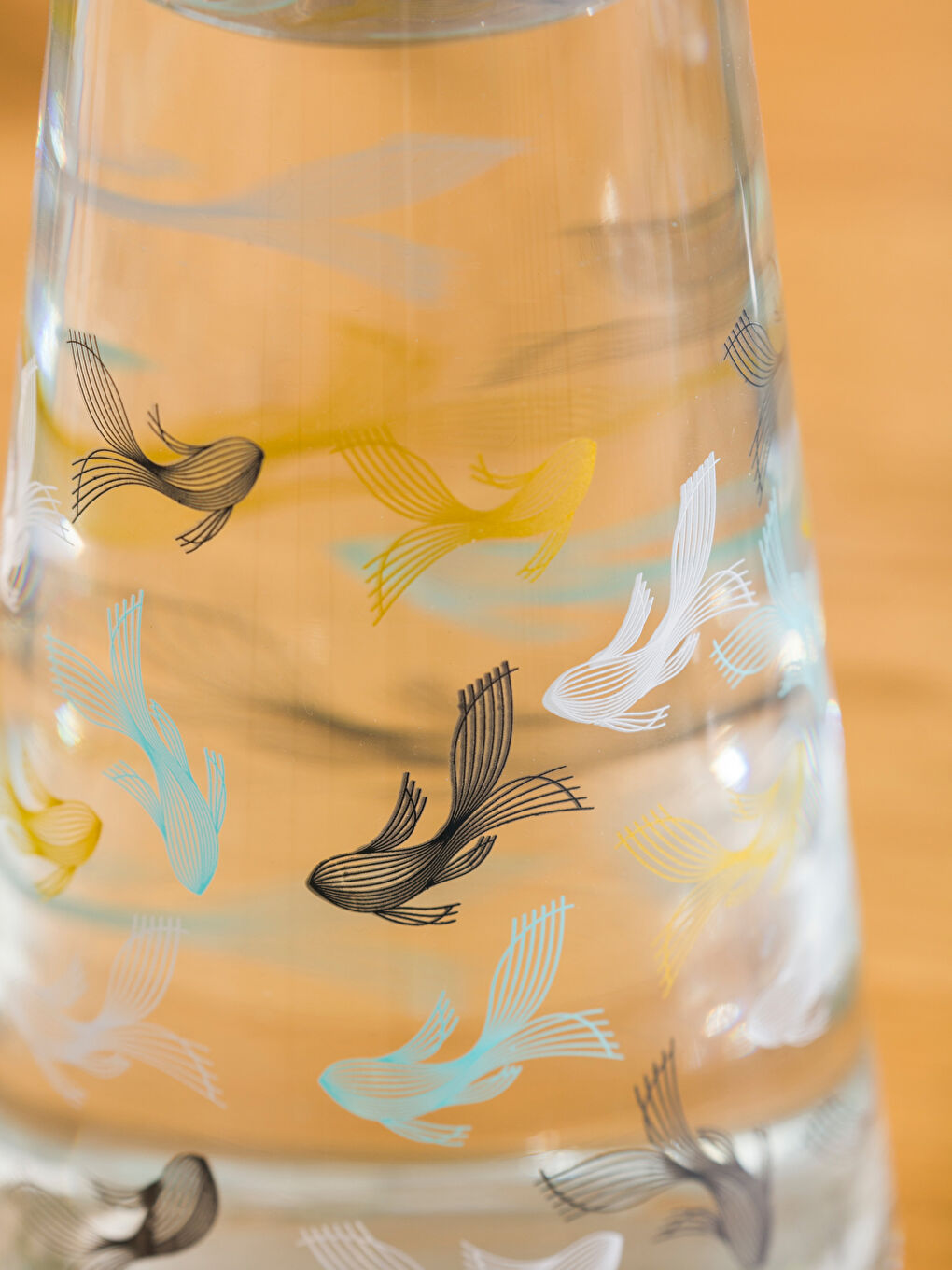 Karışık Baskılı Kapaklı Cam Sürahi 700 ml-3