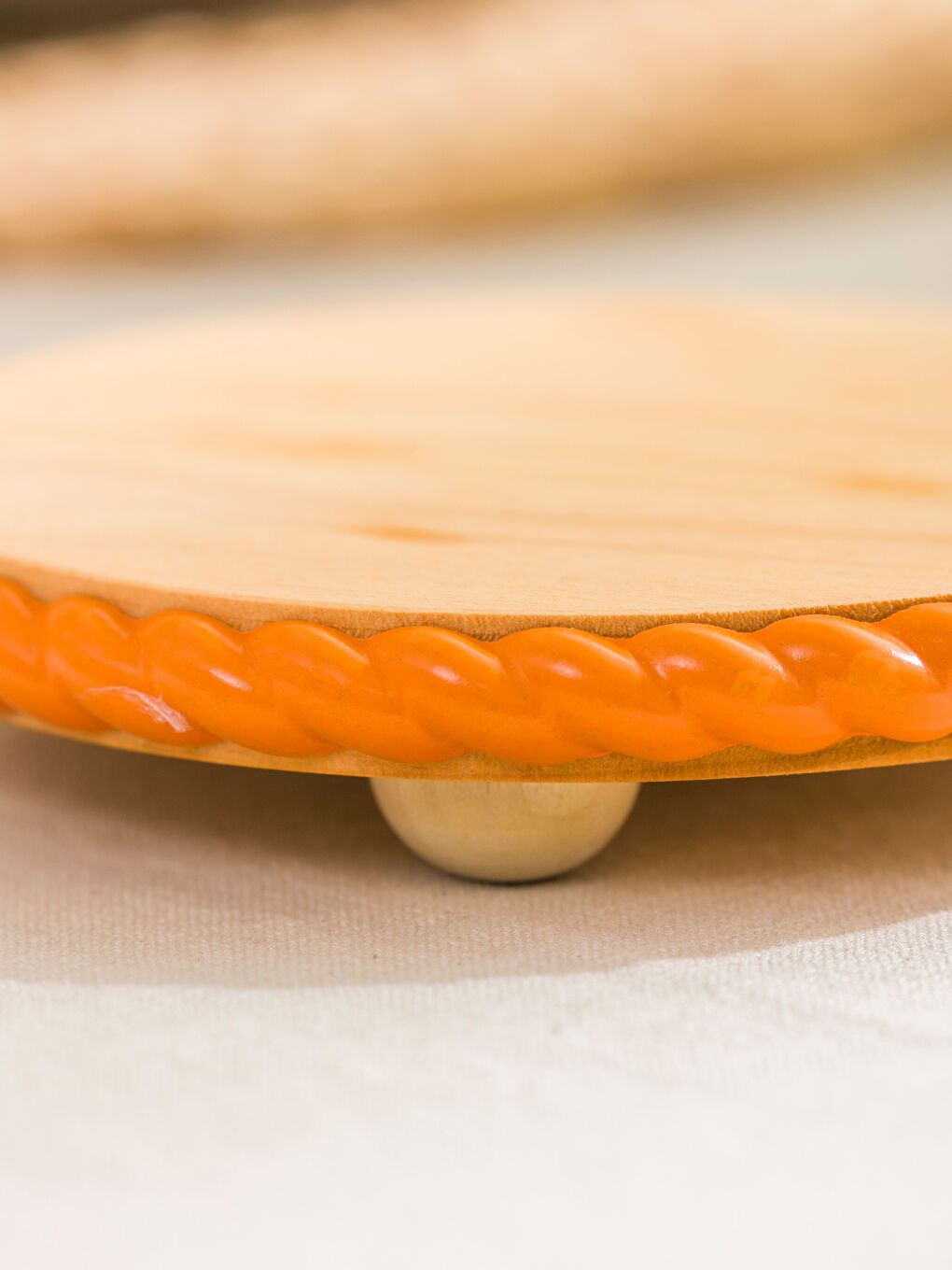 Kahverengi Ahşap Sunum Tahtası 15 cm-2