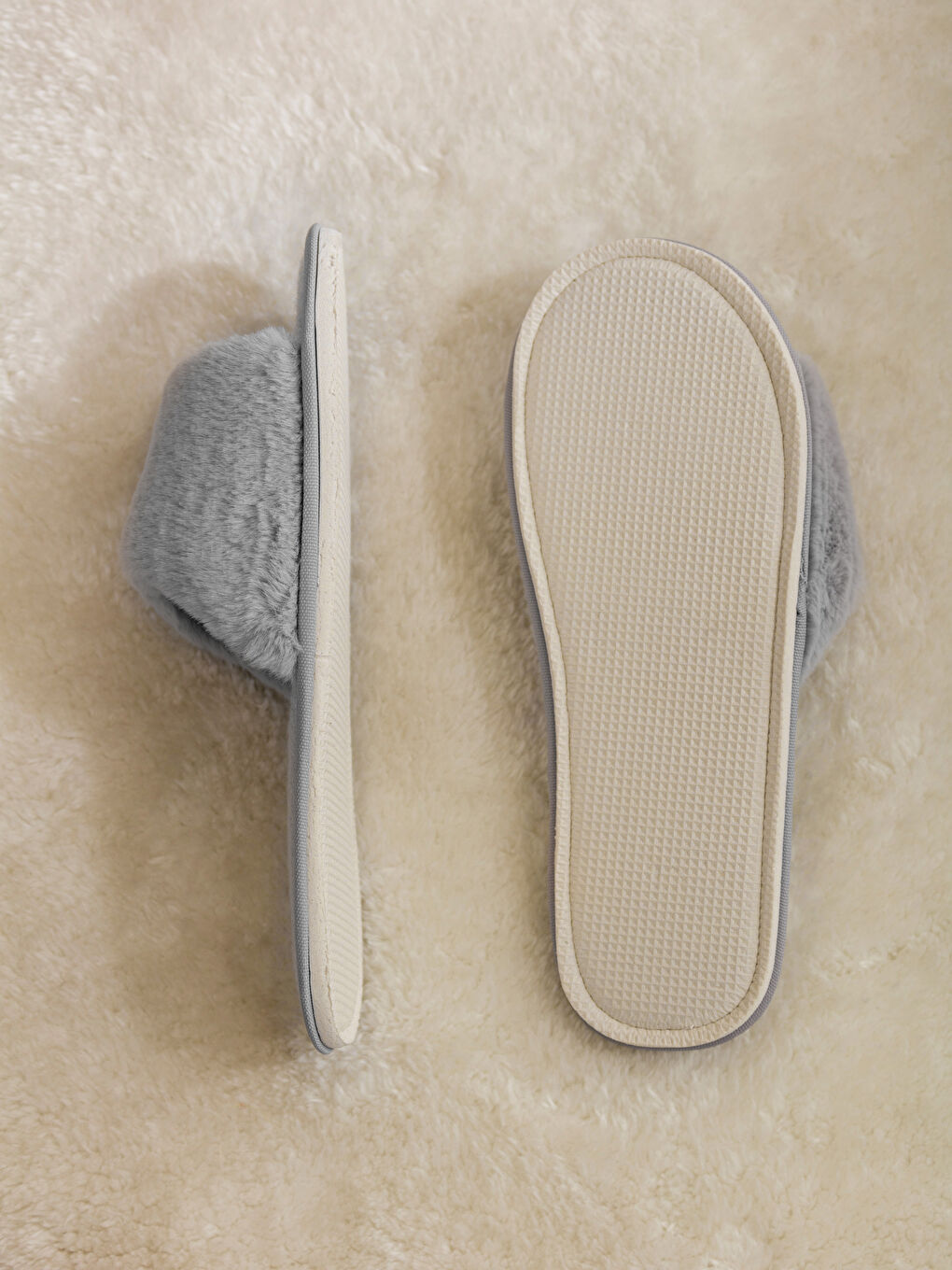 უბრალო პლუში ქალებისთვის სახლის ჩუსტები-3