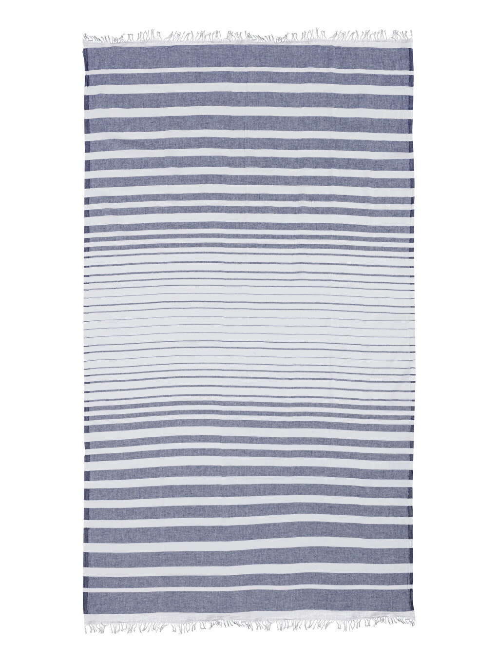 Striped Fringed Beach Towel 90x165 Cm-3