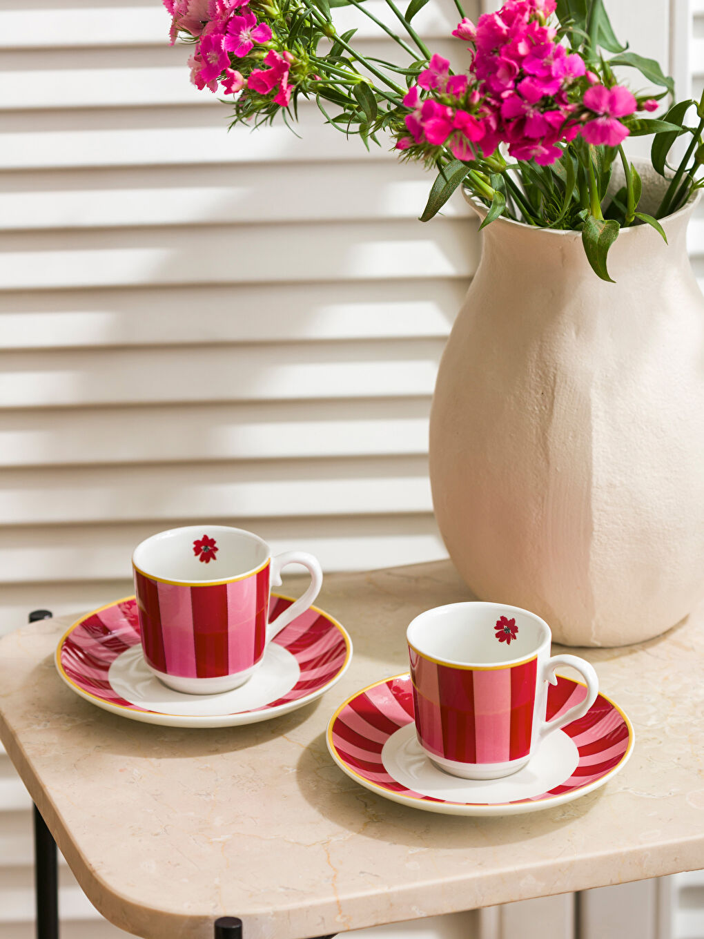 LCW HOME 2 Kişilik Porselen Kahve Fincan Takımı 90 ml-1