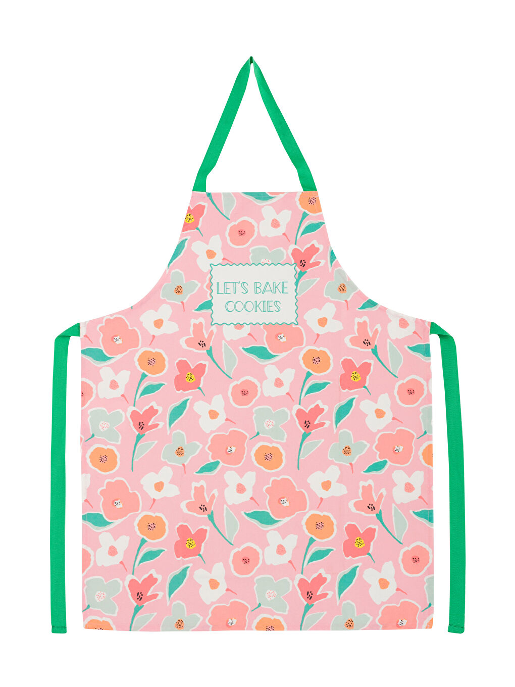Floral Printed Cotton Kitchen Apron -S4KA15Z8-F9C