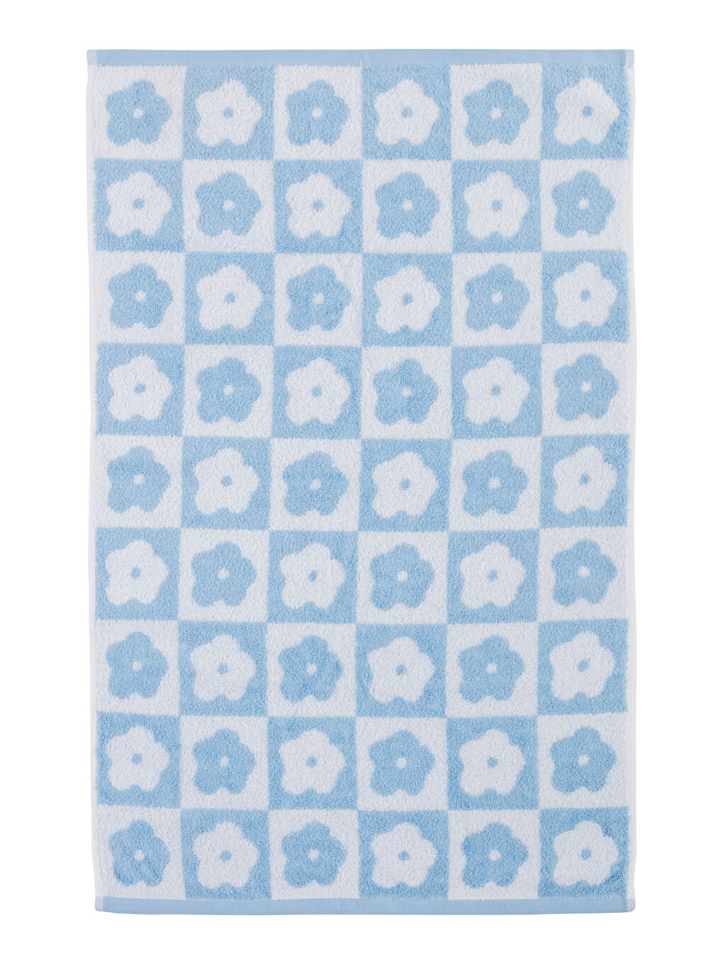 LCW HOME Mavi Çiçek Baskılı Yüz Havlusu 50x80 cm - 4