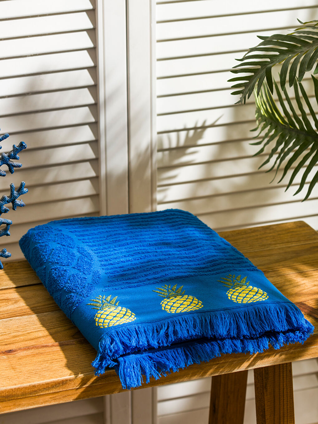 Embroidered Beach Towel -S4KM40Z8-YG0