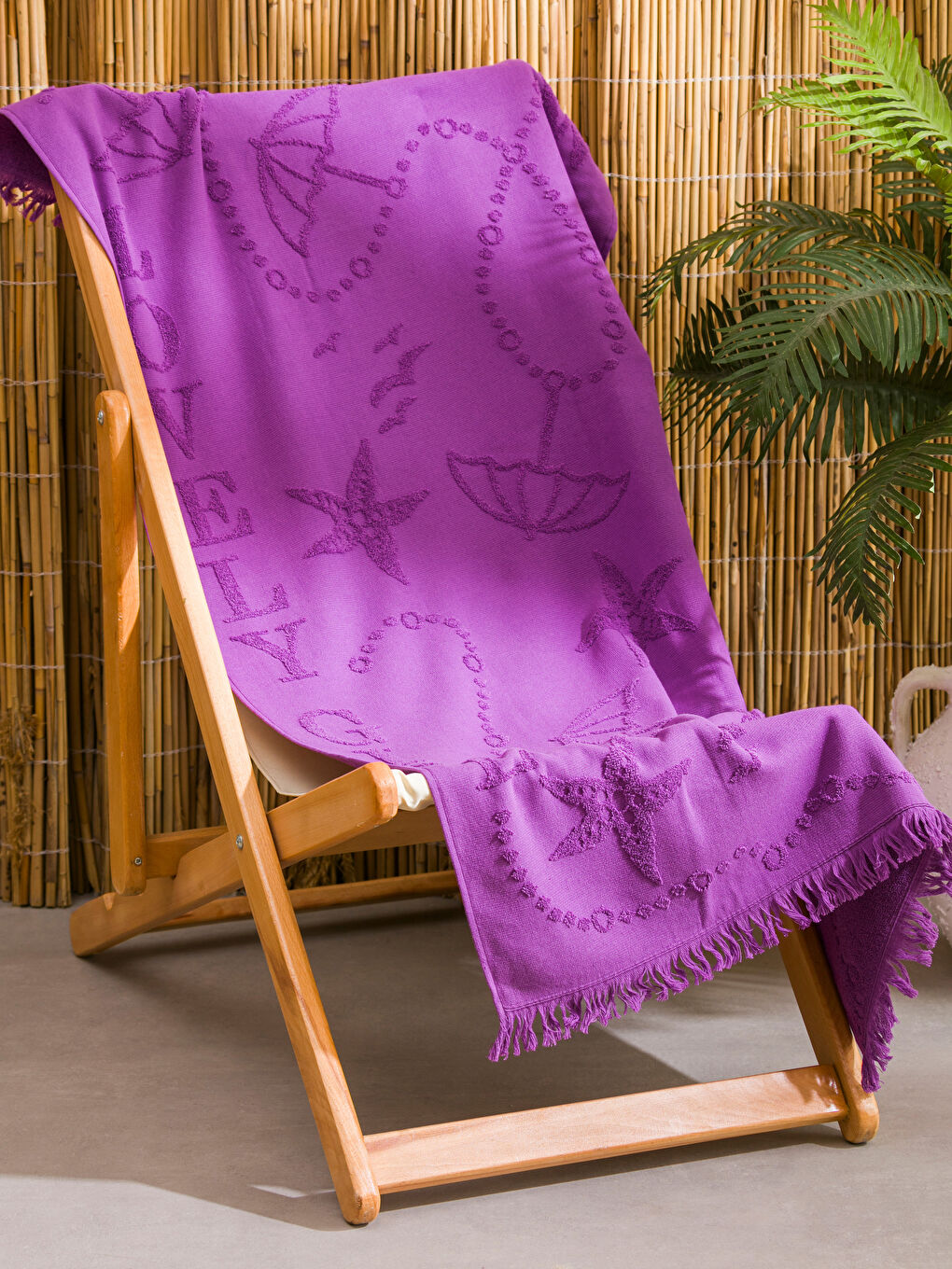Figured Beach Towel -S4KM58Z4-H3V
